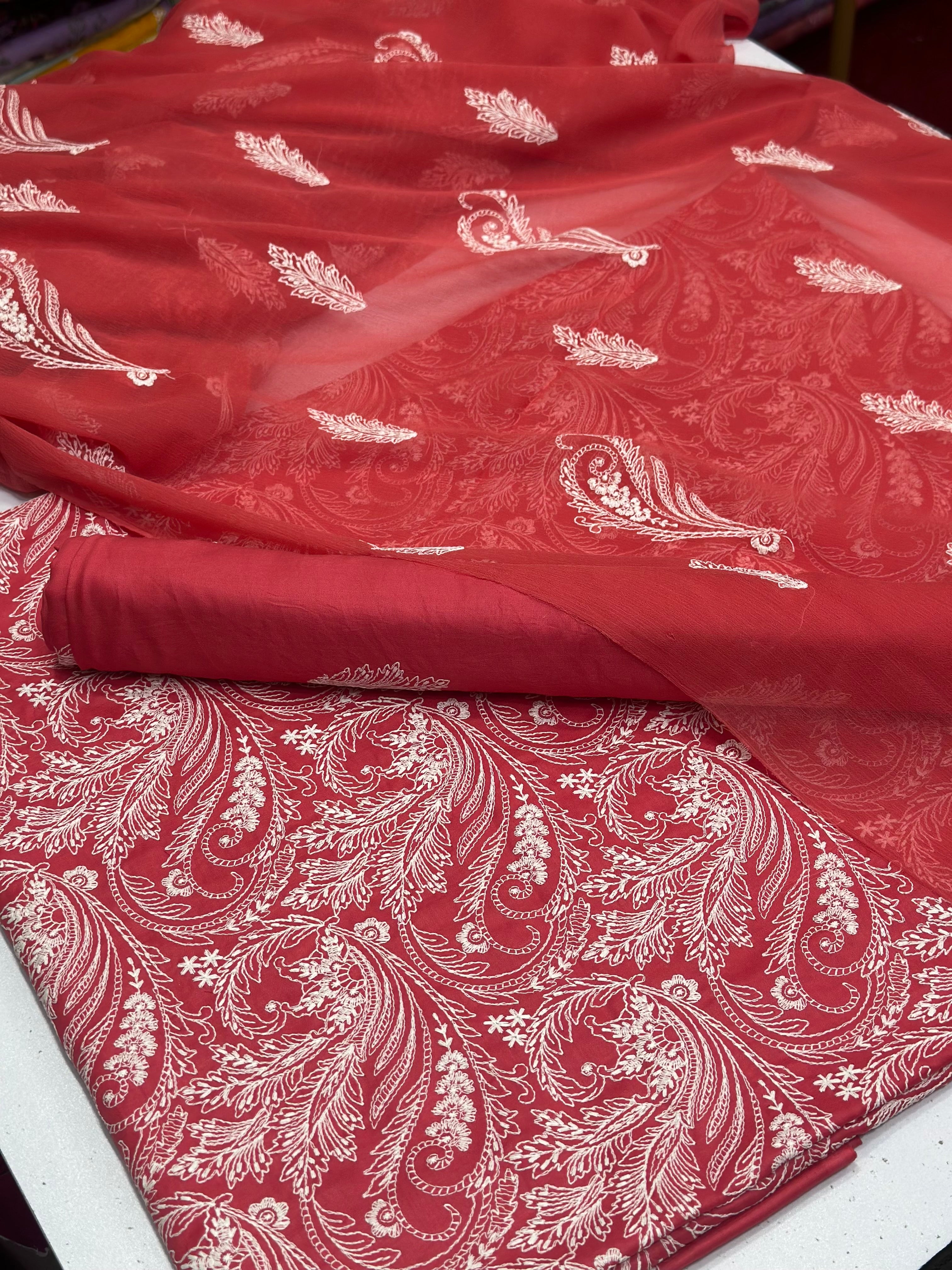 3pc lawn Embroidery