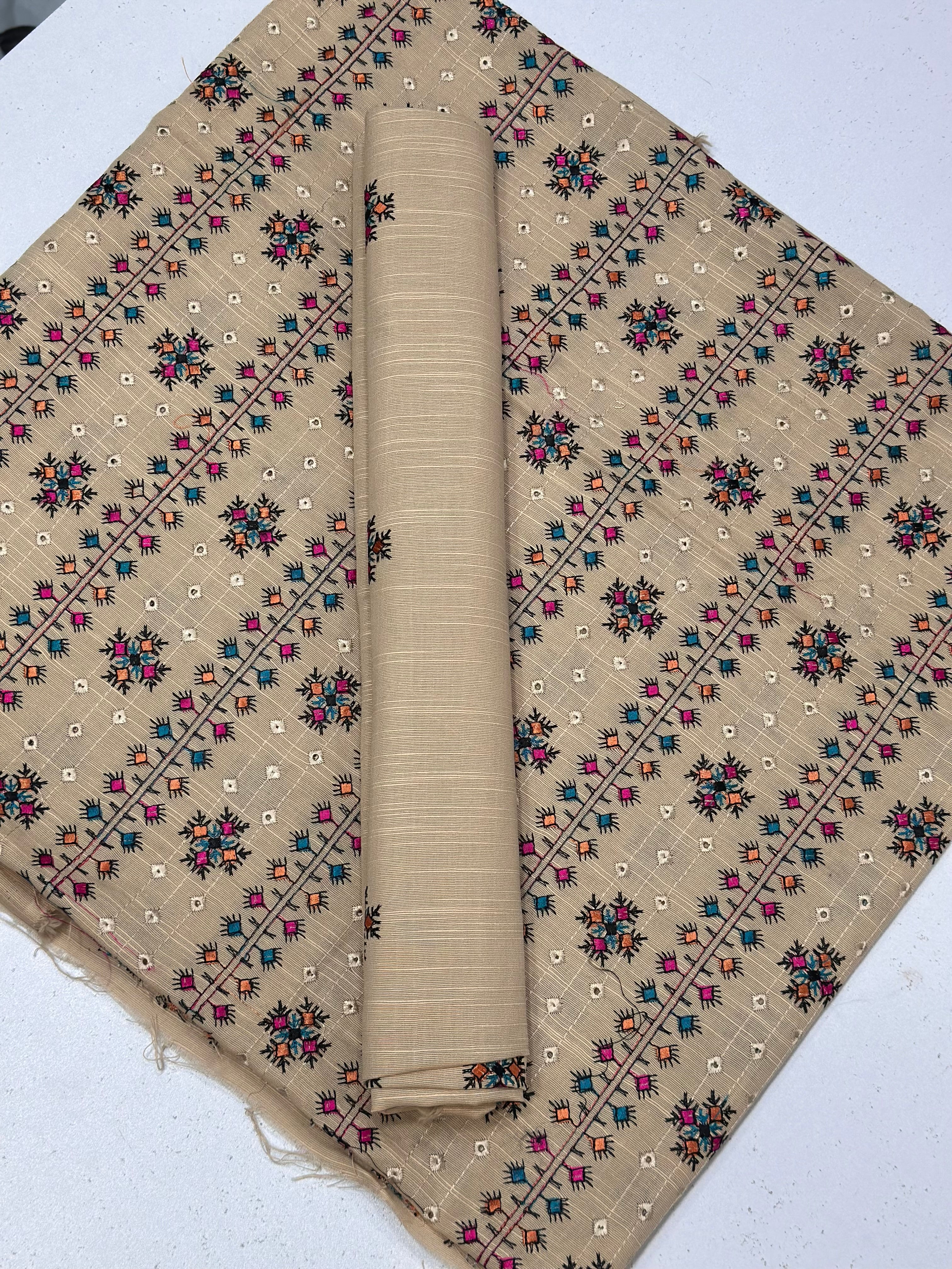 2pc Khaddar Embroidery