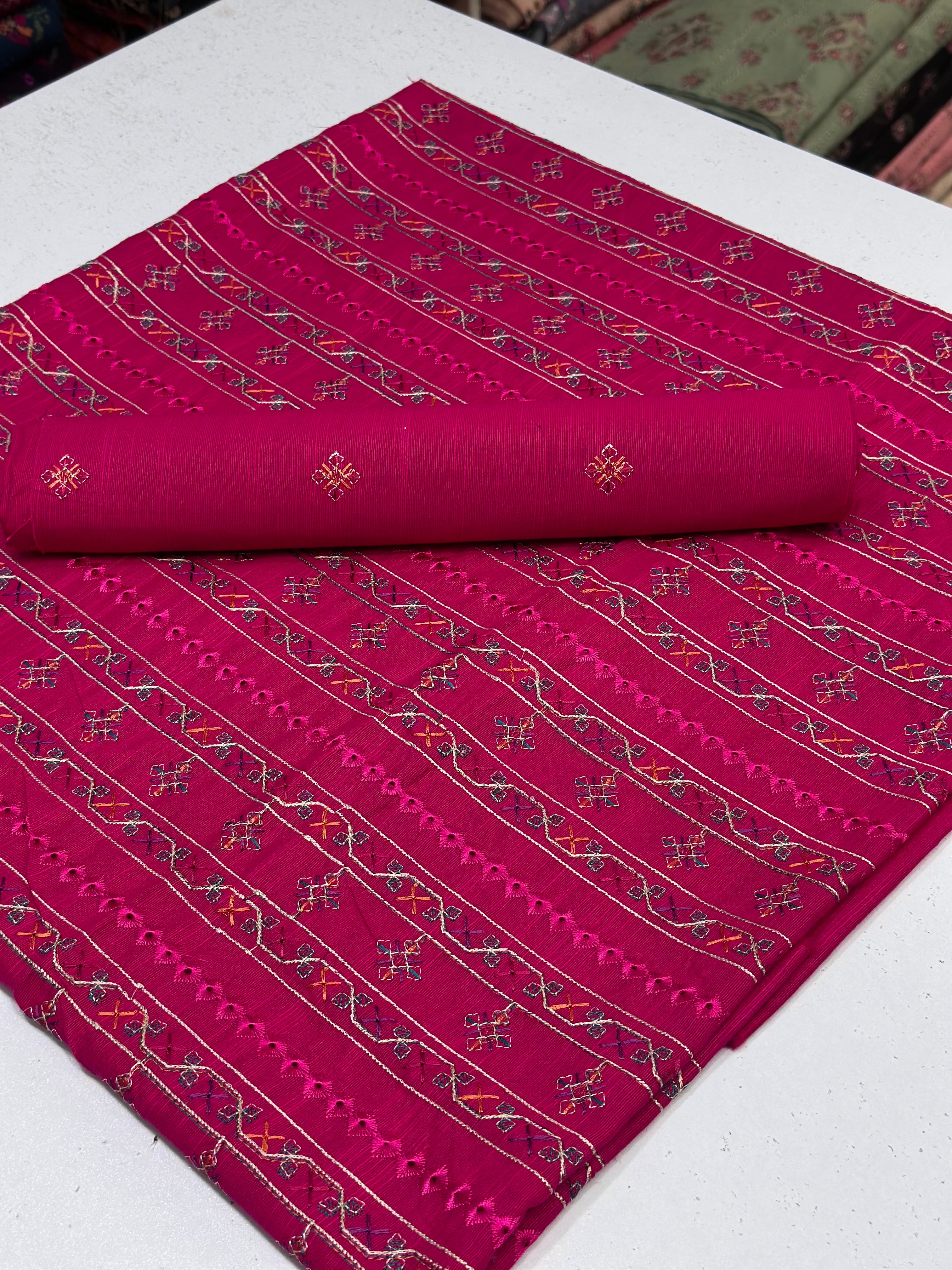 2pc Khaddar Embroidery