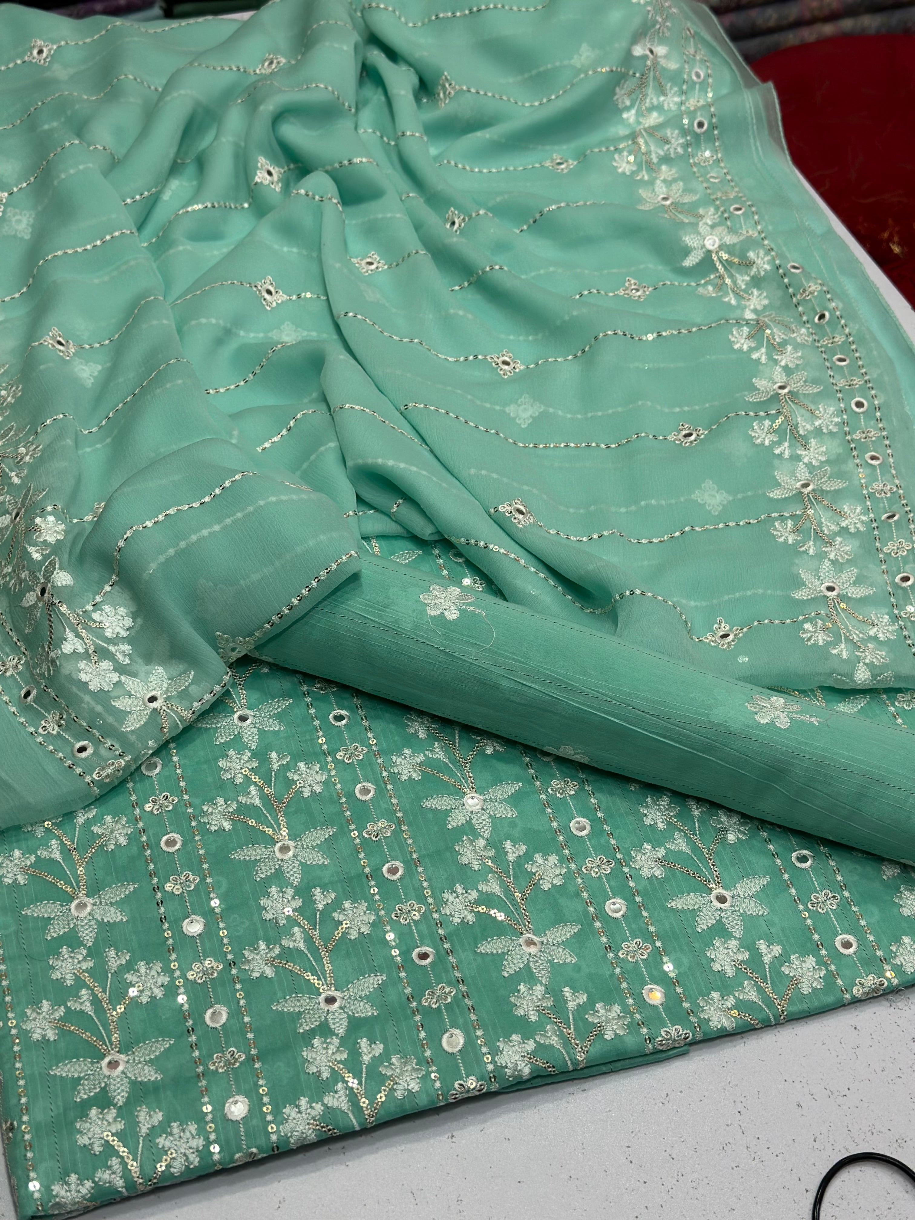 3pc lawn Embroidery