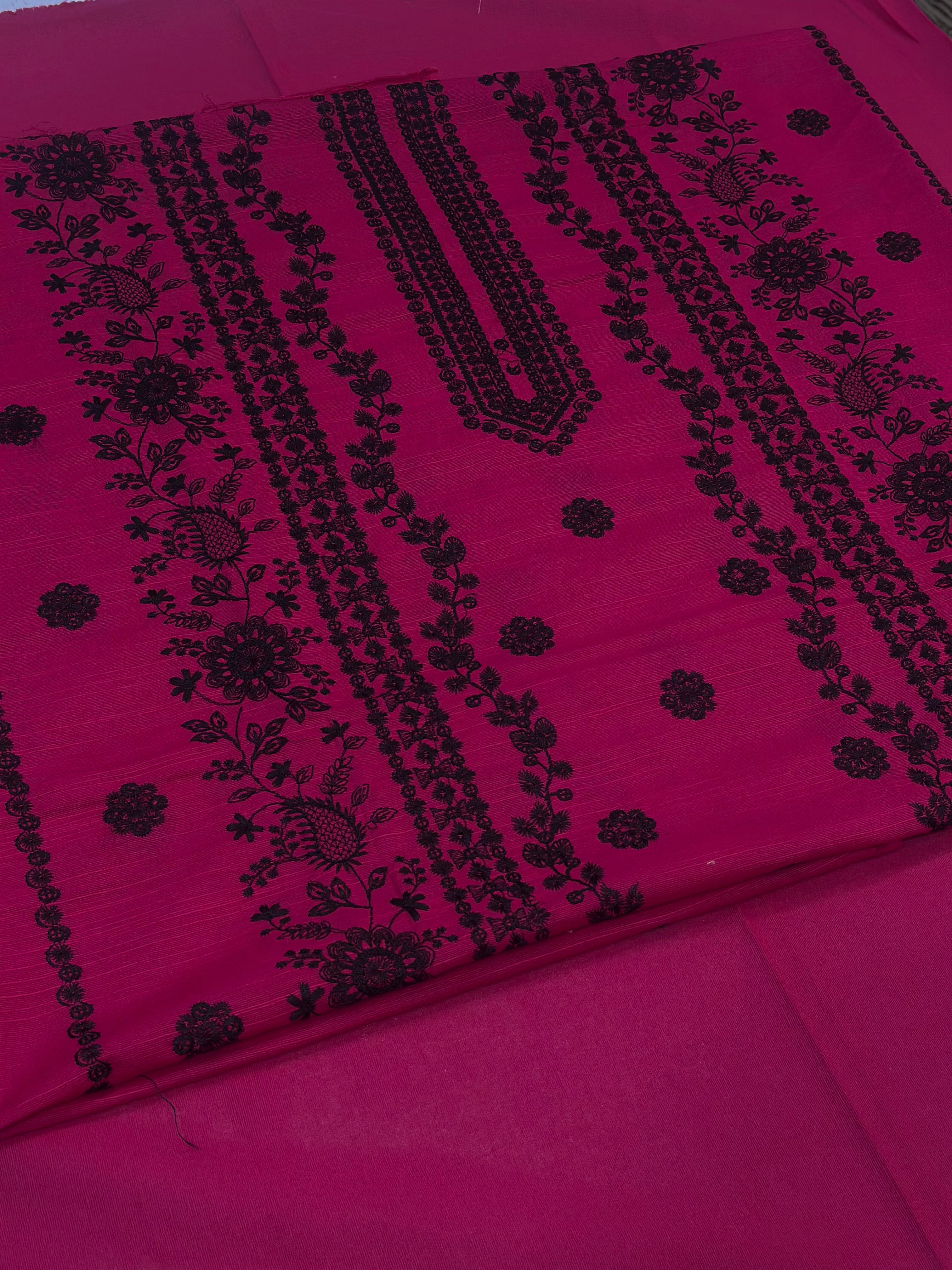 2pc Khaddar Embroidery