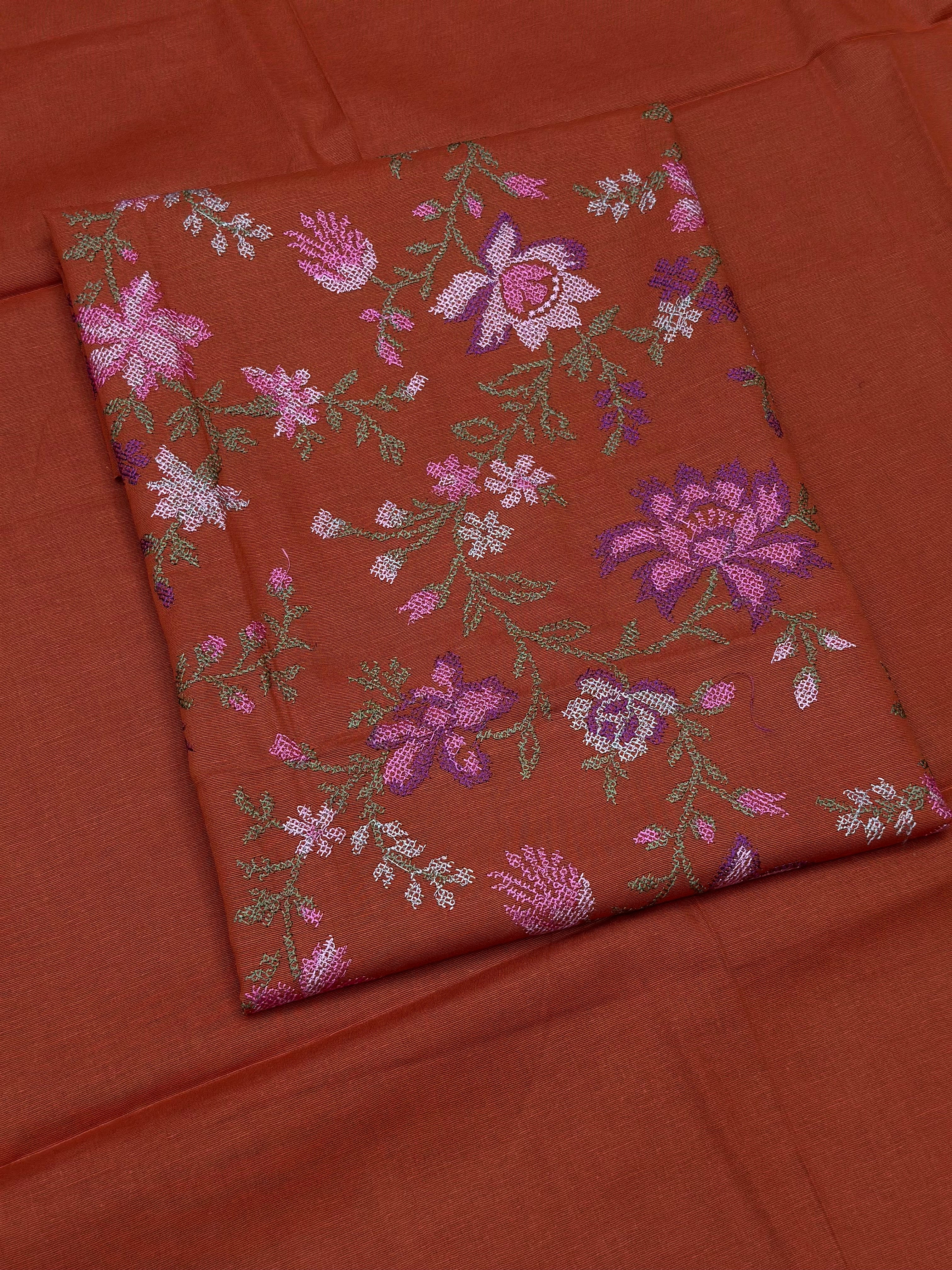 2pc Khaddar Embroidery