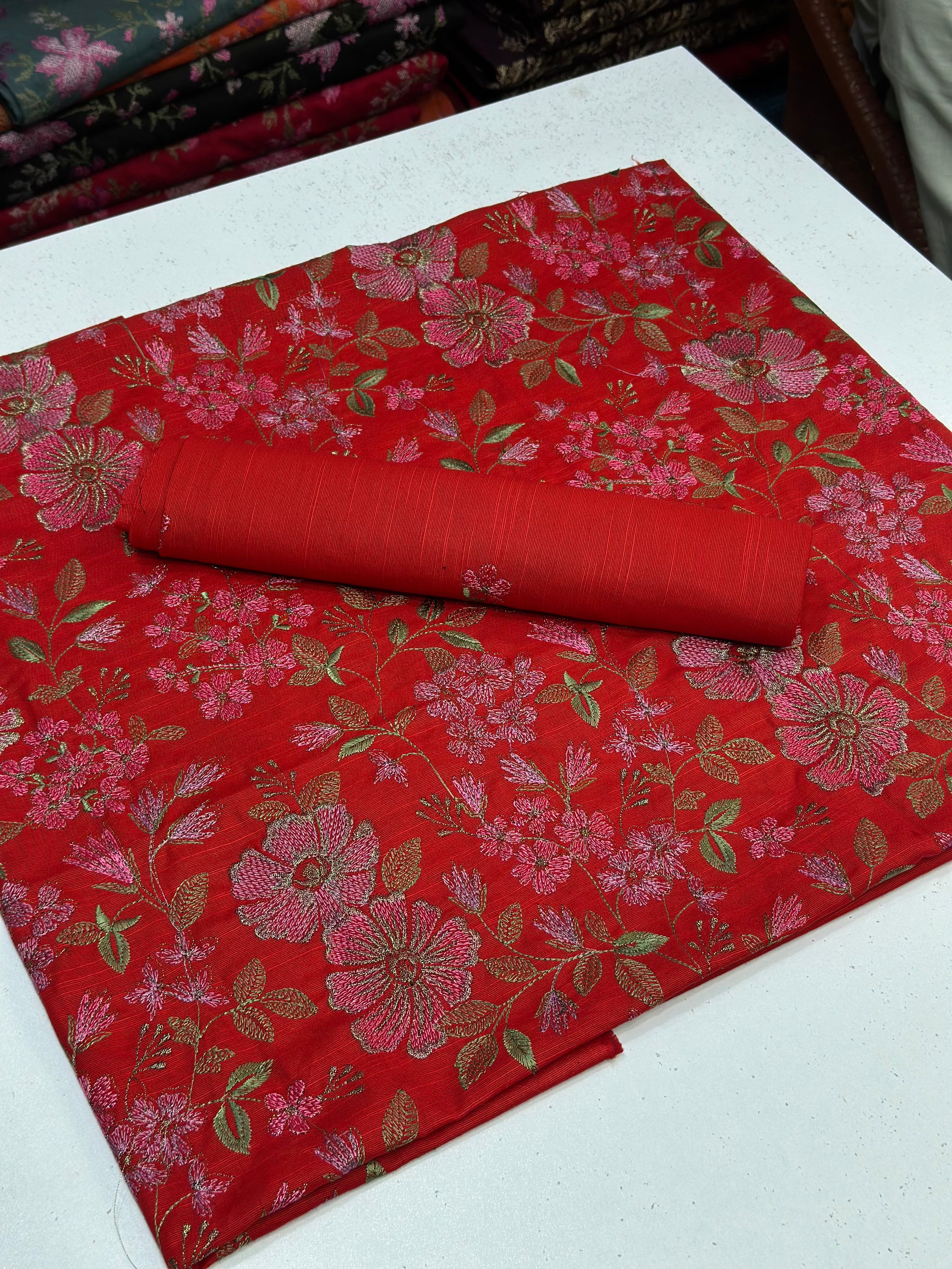 2pc Khaddar Embroidery