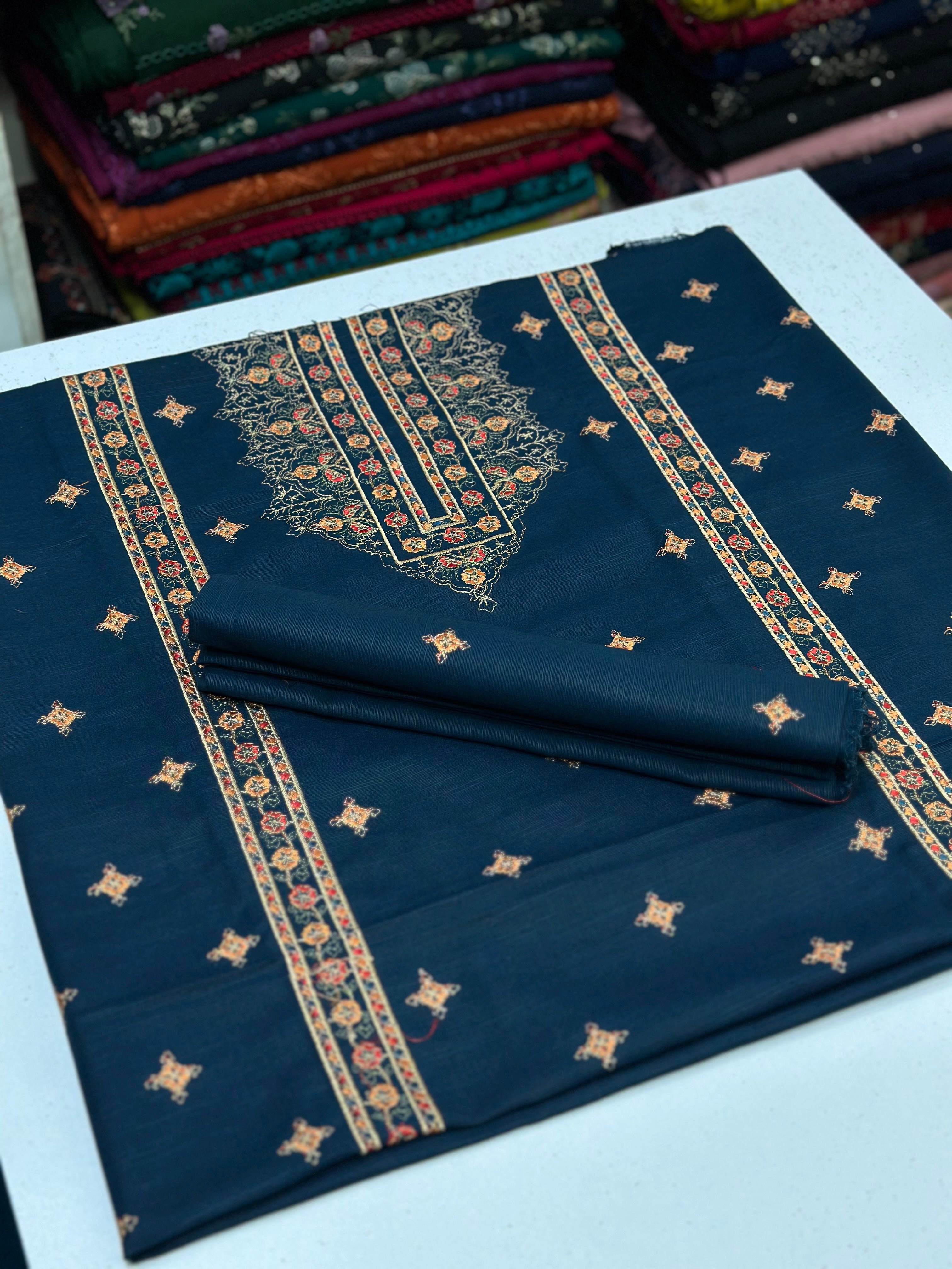 2pc Khaddar Embroidery