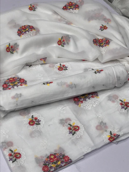 3pc lawn Embroidery