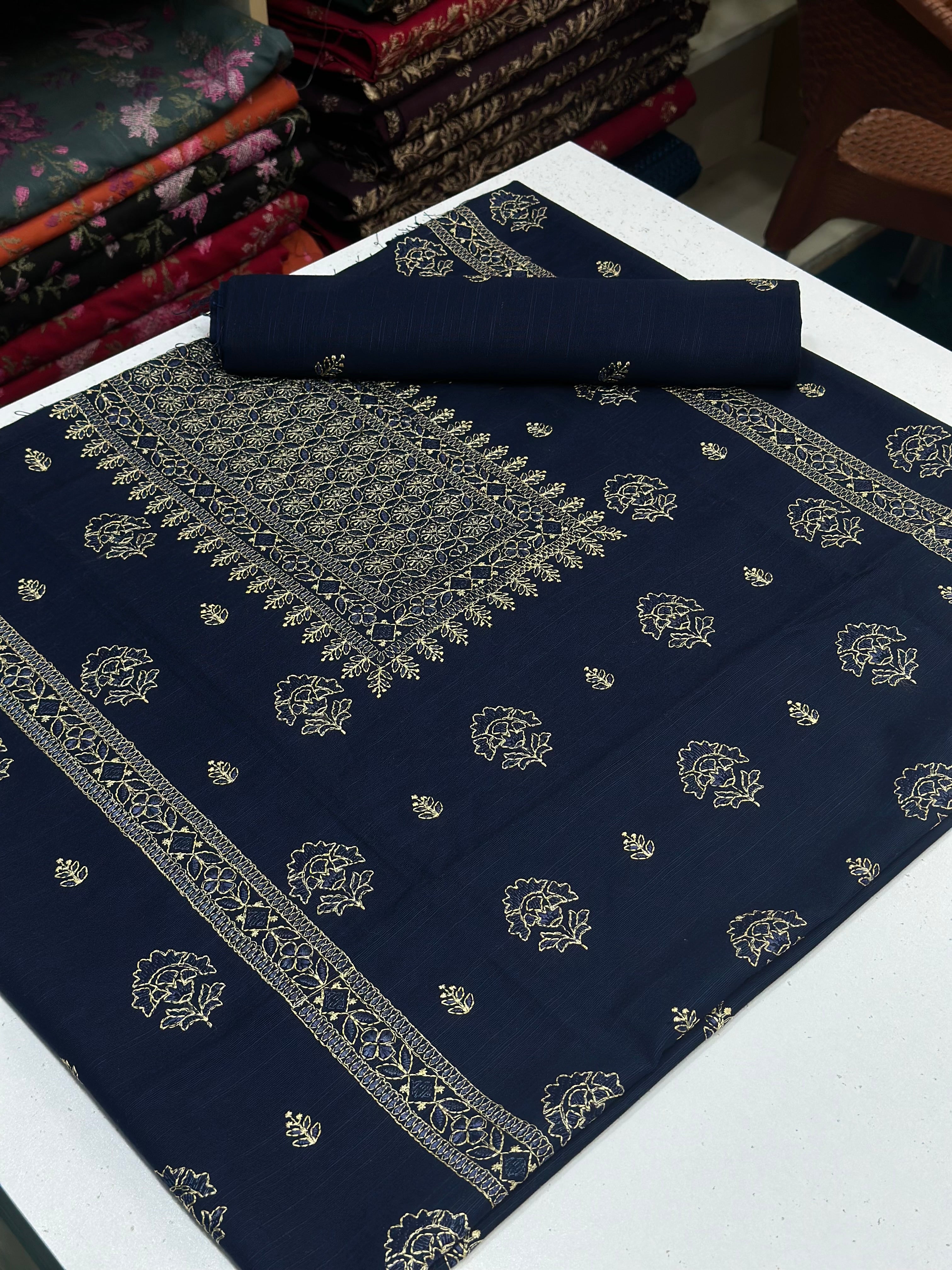 2pc Khaddar Embroidery