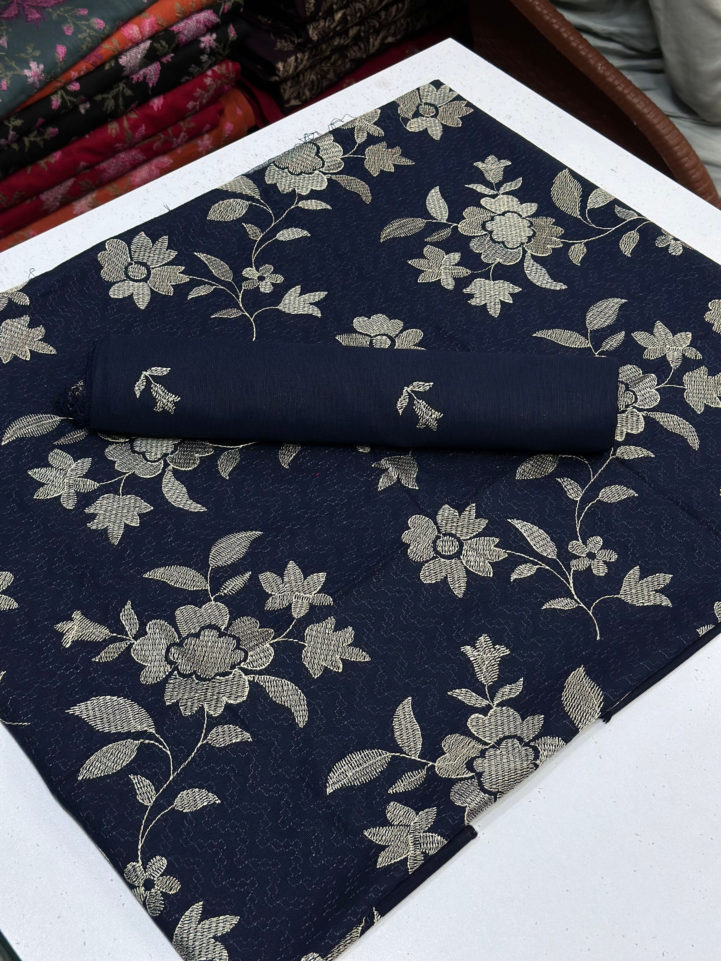 2pc Khaddar Embroidery