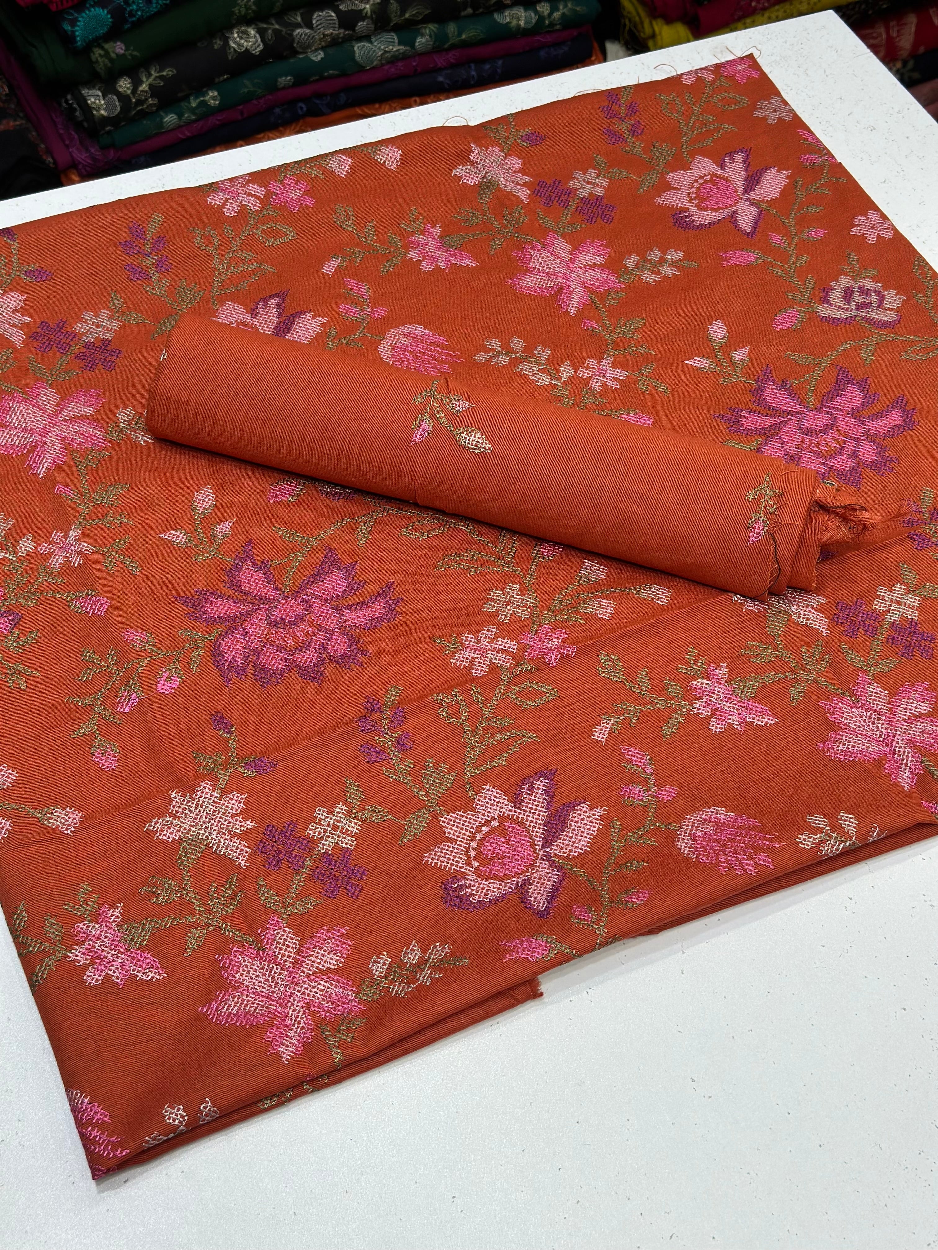 2pc Khaddar Embroidery