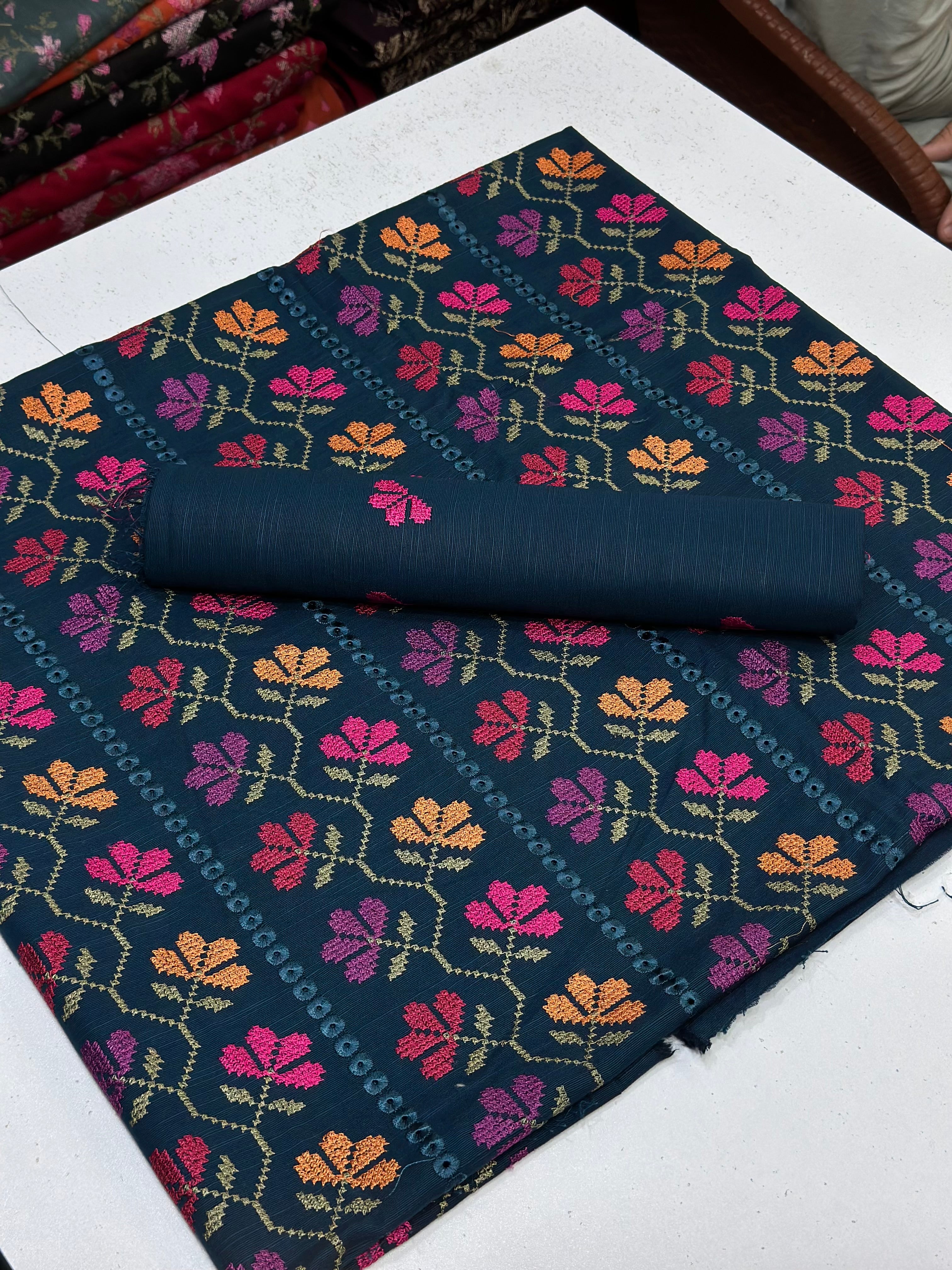 2pc Khaddar Embroidery