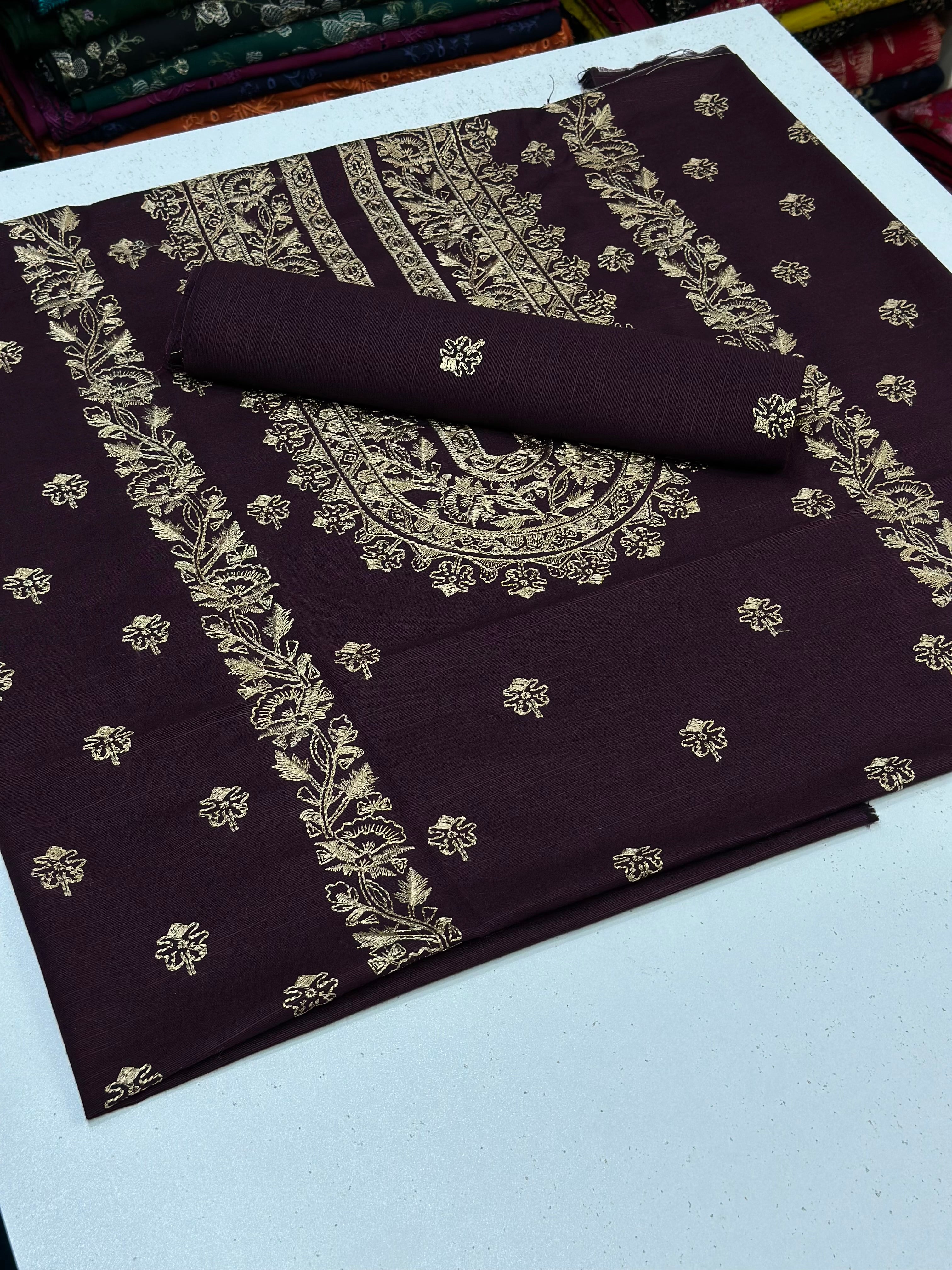 2pc Khaddar Embroidery