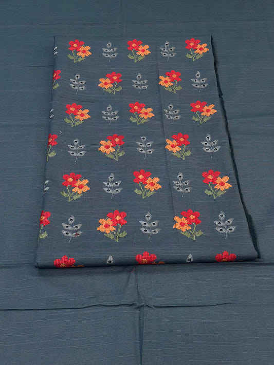 2pc Khaddar Embroidery