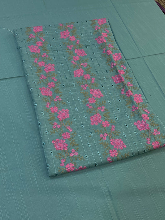 2pc Khaddar Embroidery