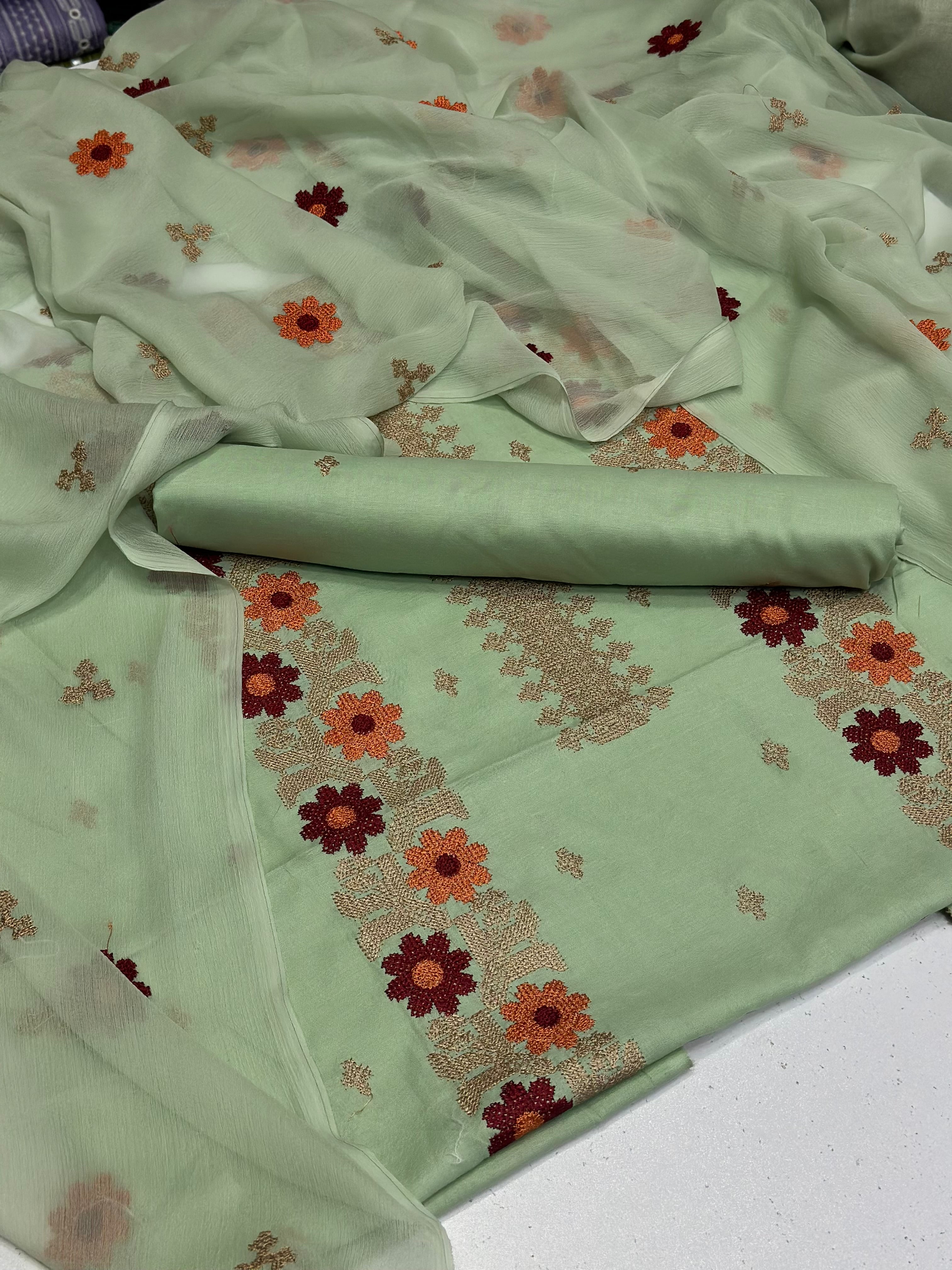 3pc lawn Embroidery