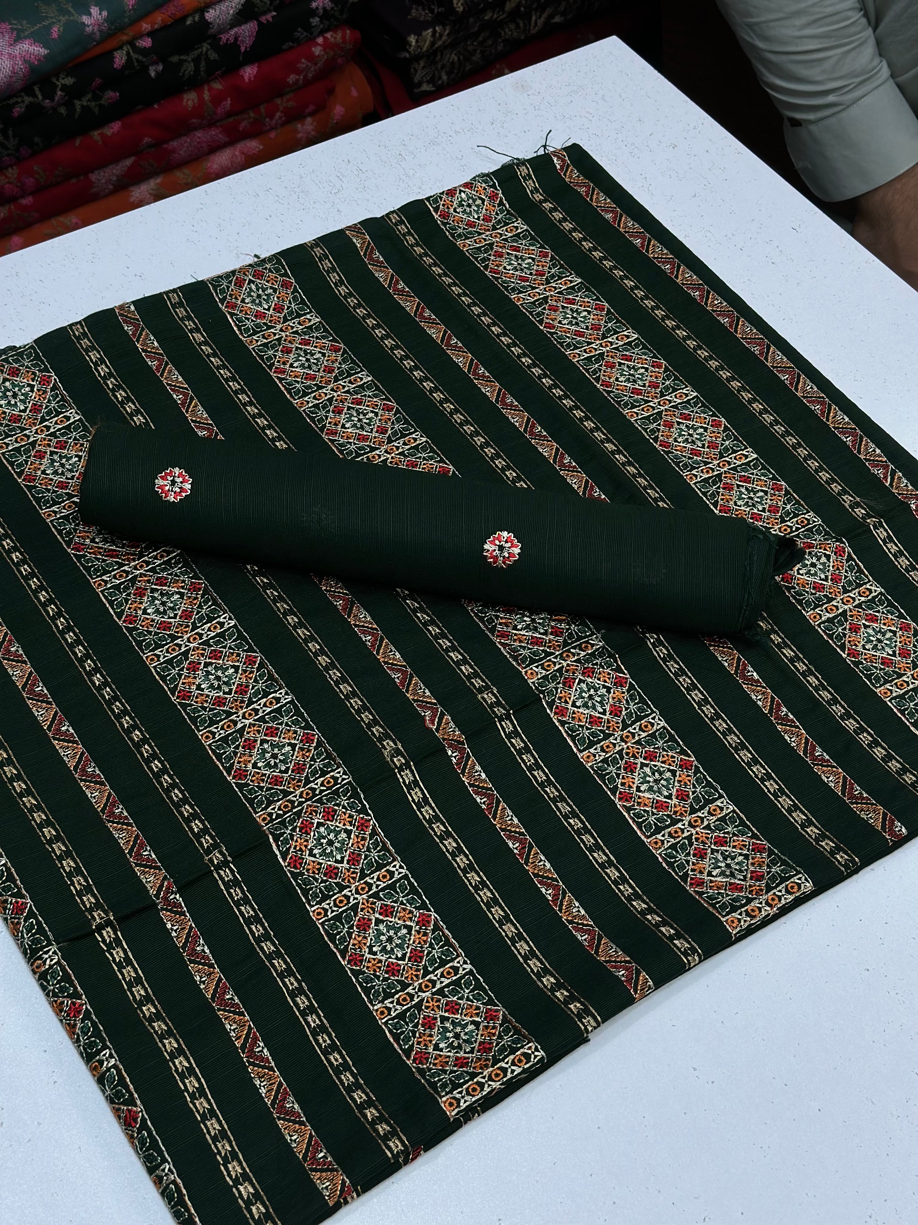 2pc Khaddar Embroidery