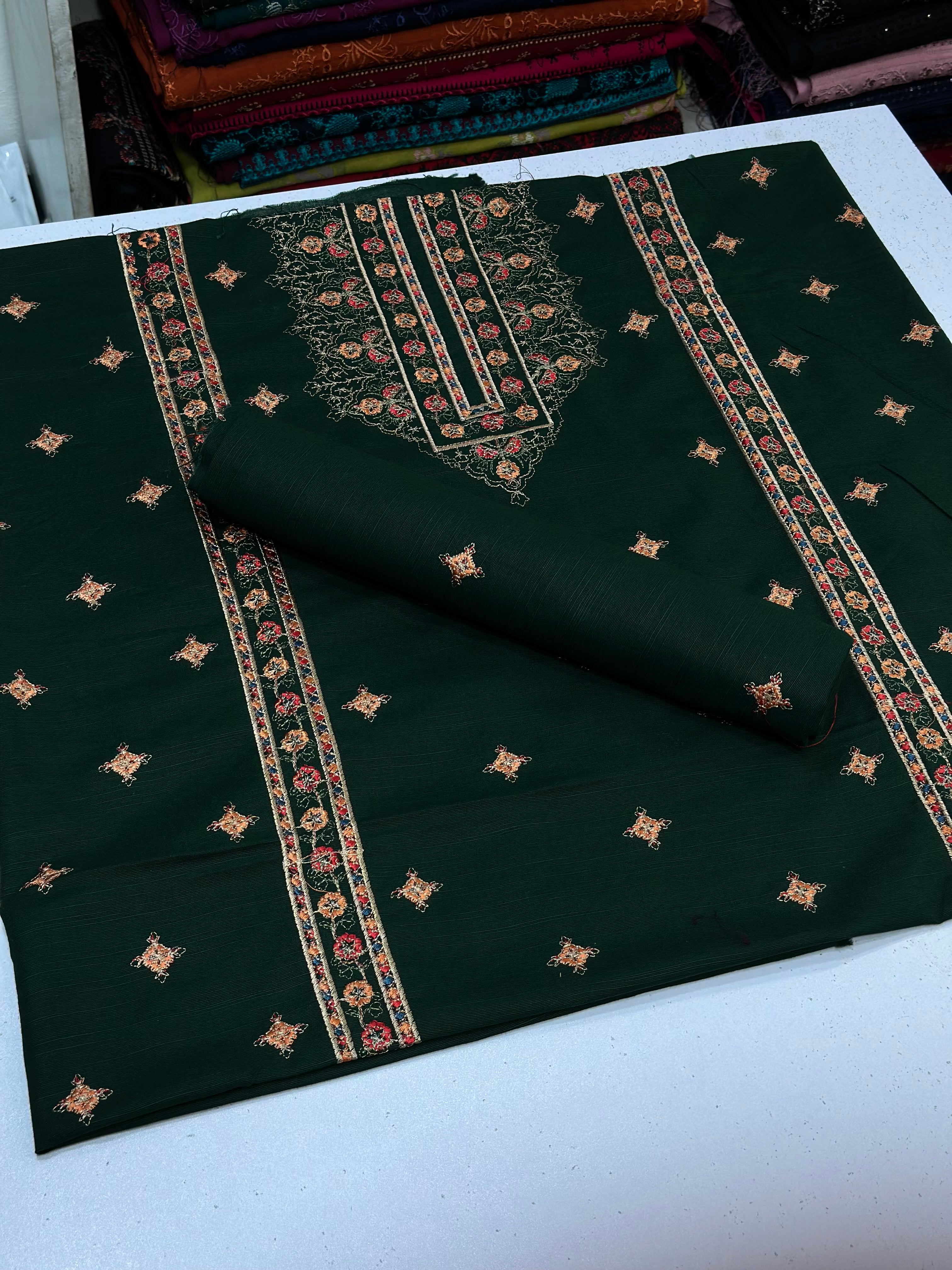 2pc Khaddar Embroidery