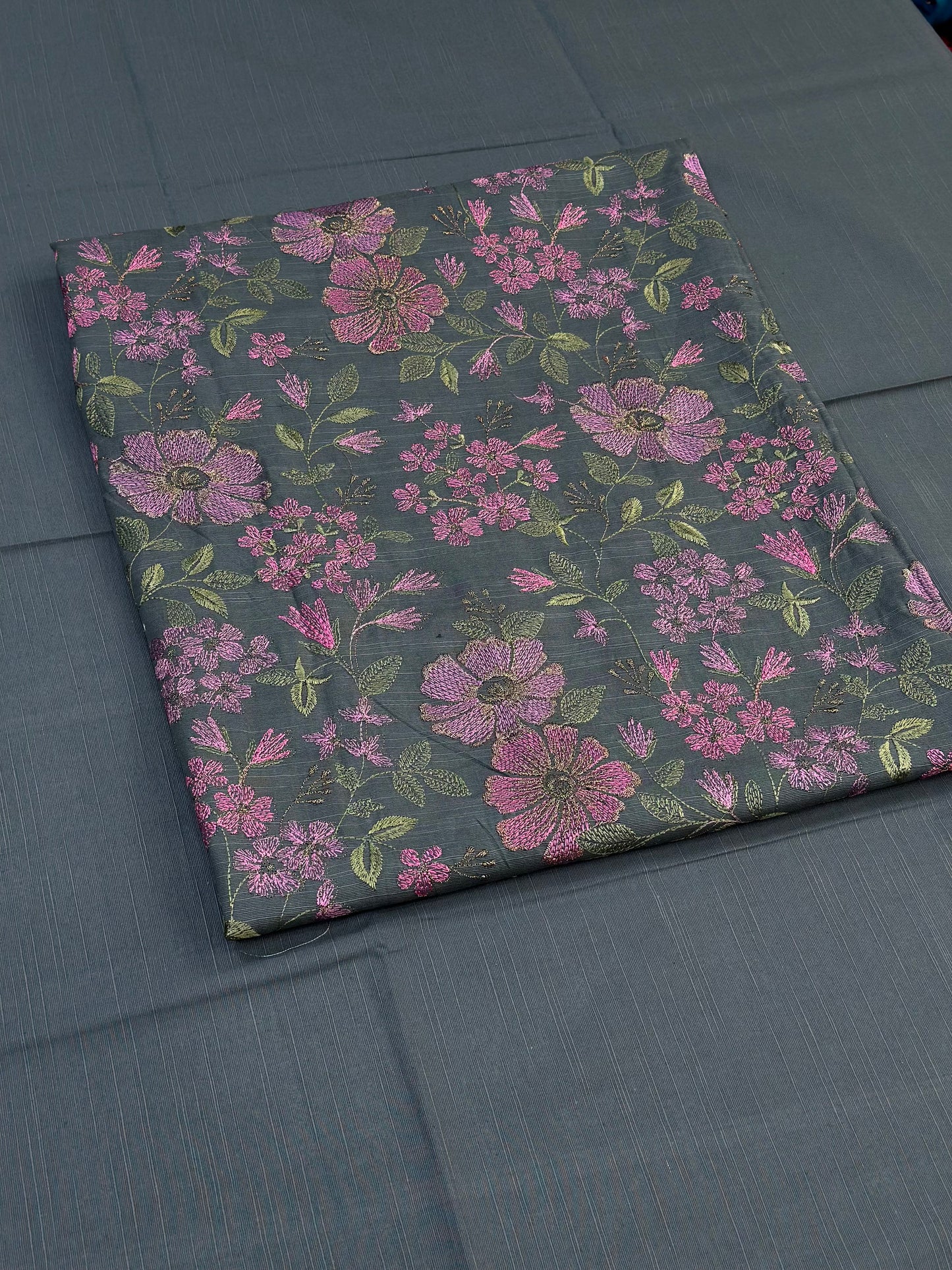 2pc Khaddar Embroidery