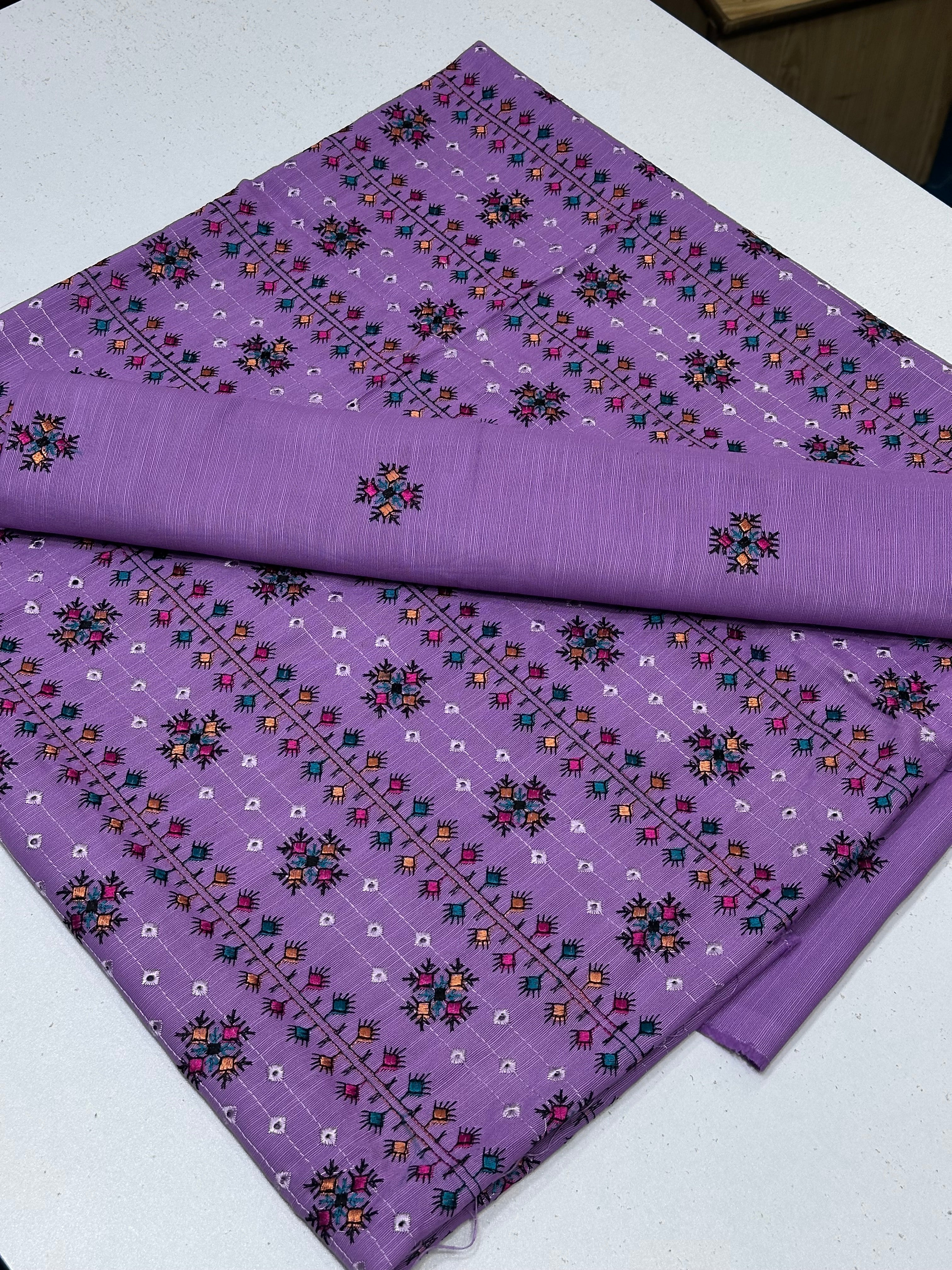 2pc Khaddar Embroidery