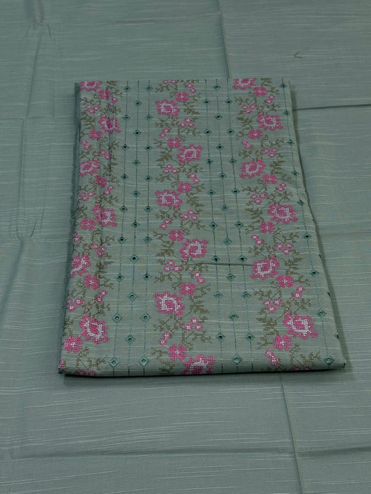 2pc Khaddar Embroidery