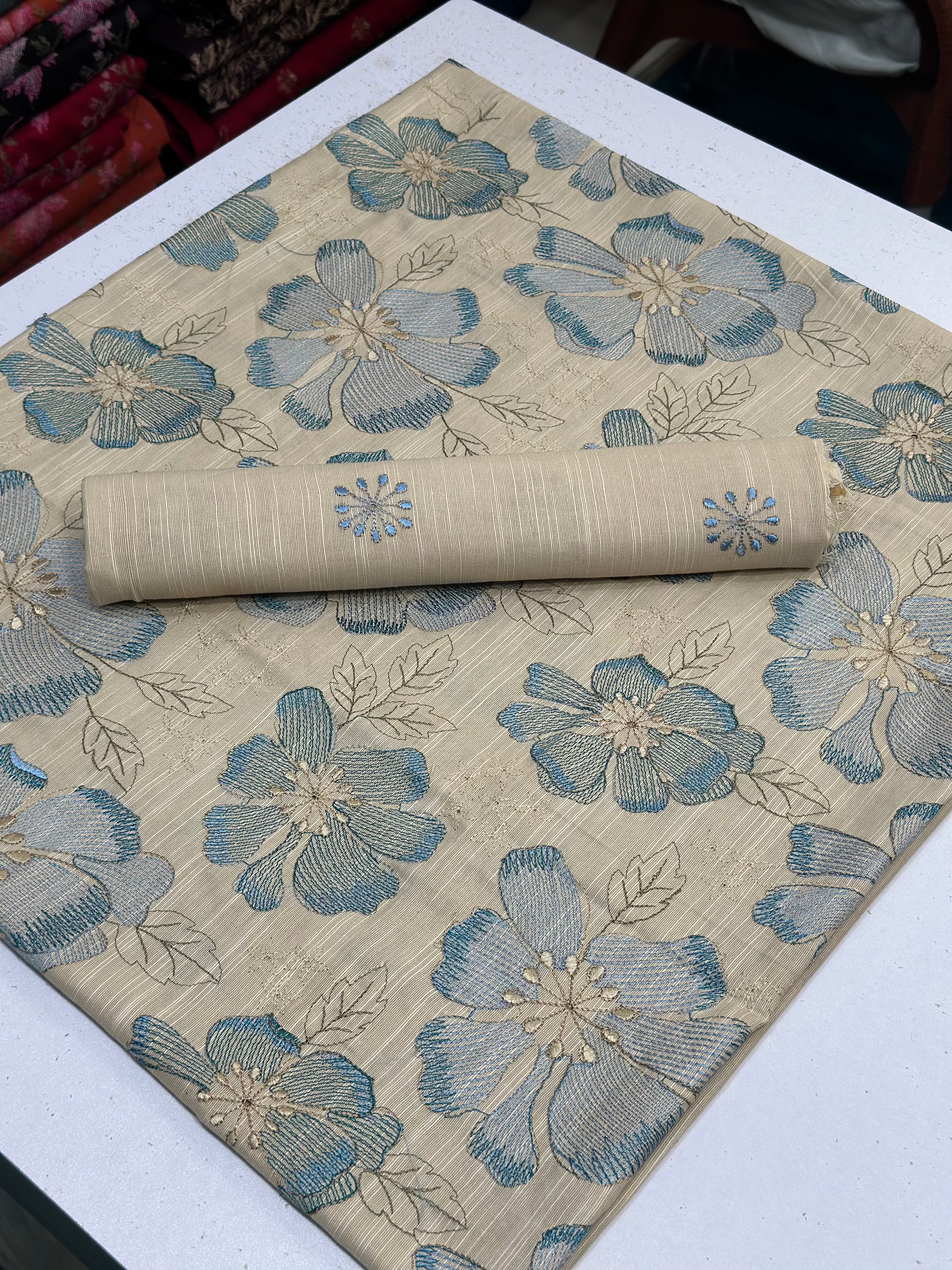 2pc Khaddar Embroidery