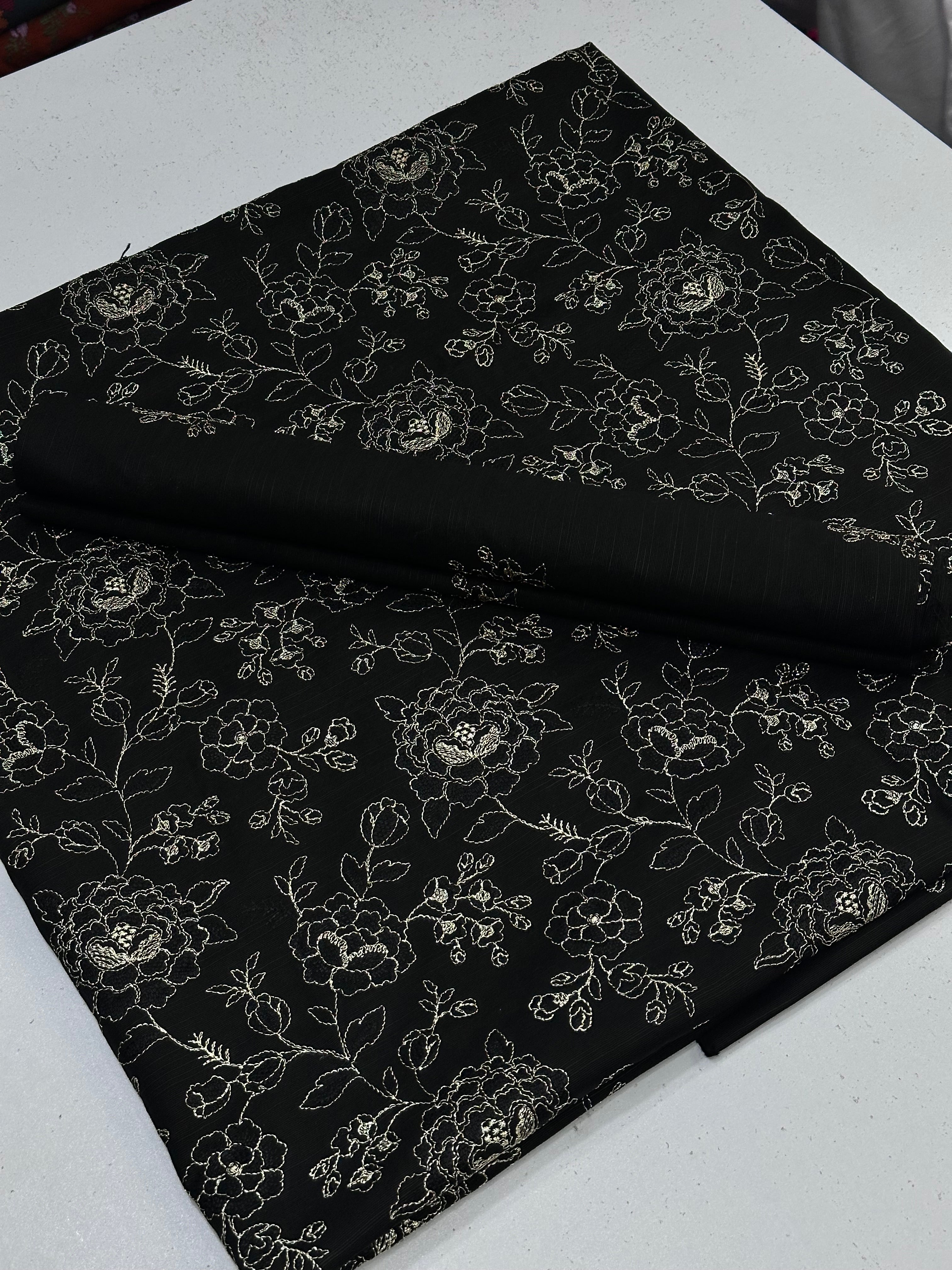 2pc Khaddar Embroidery