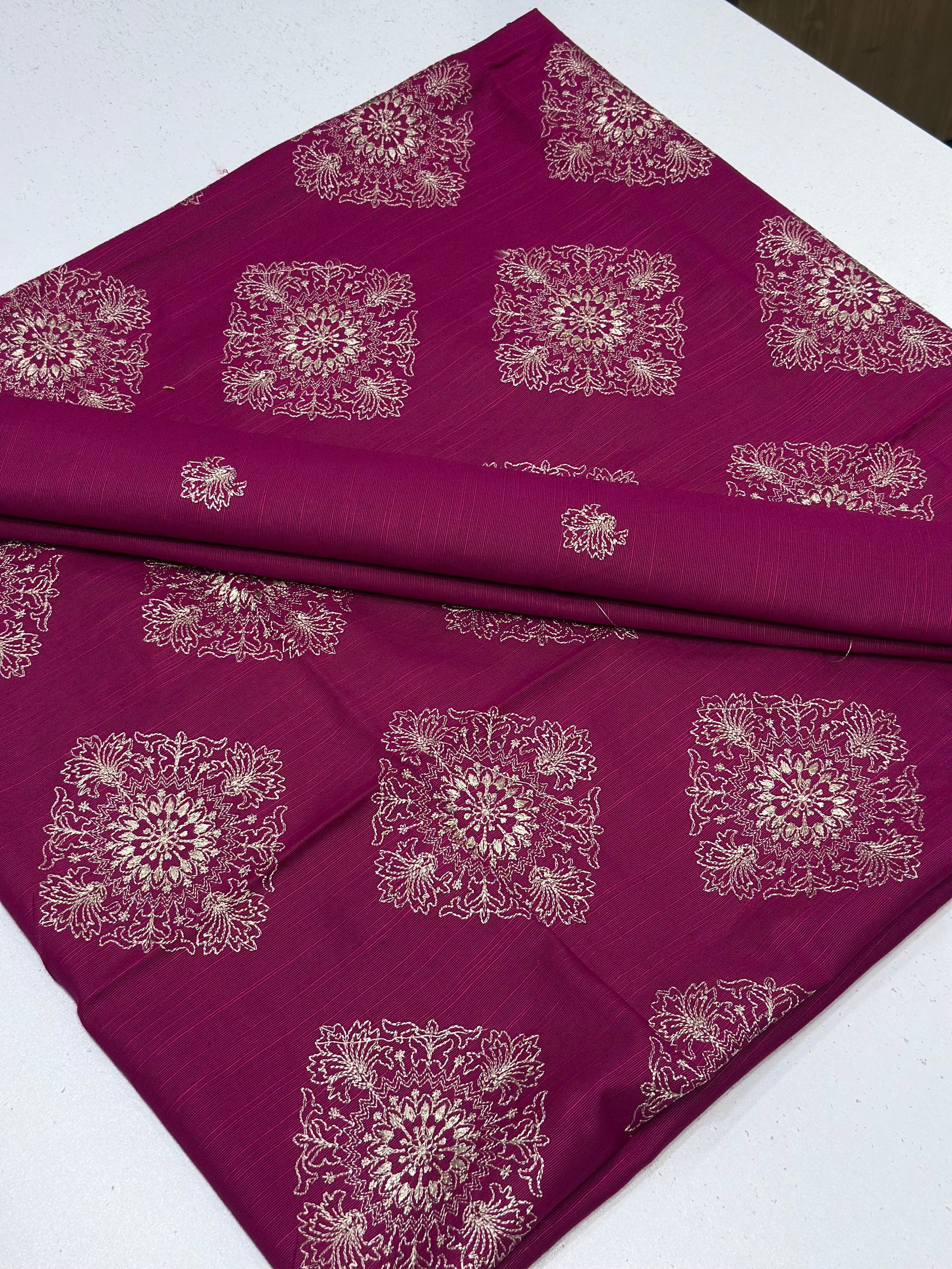 2pc Khaddar Embroidery