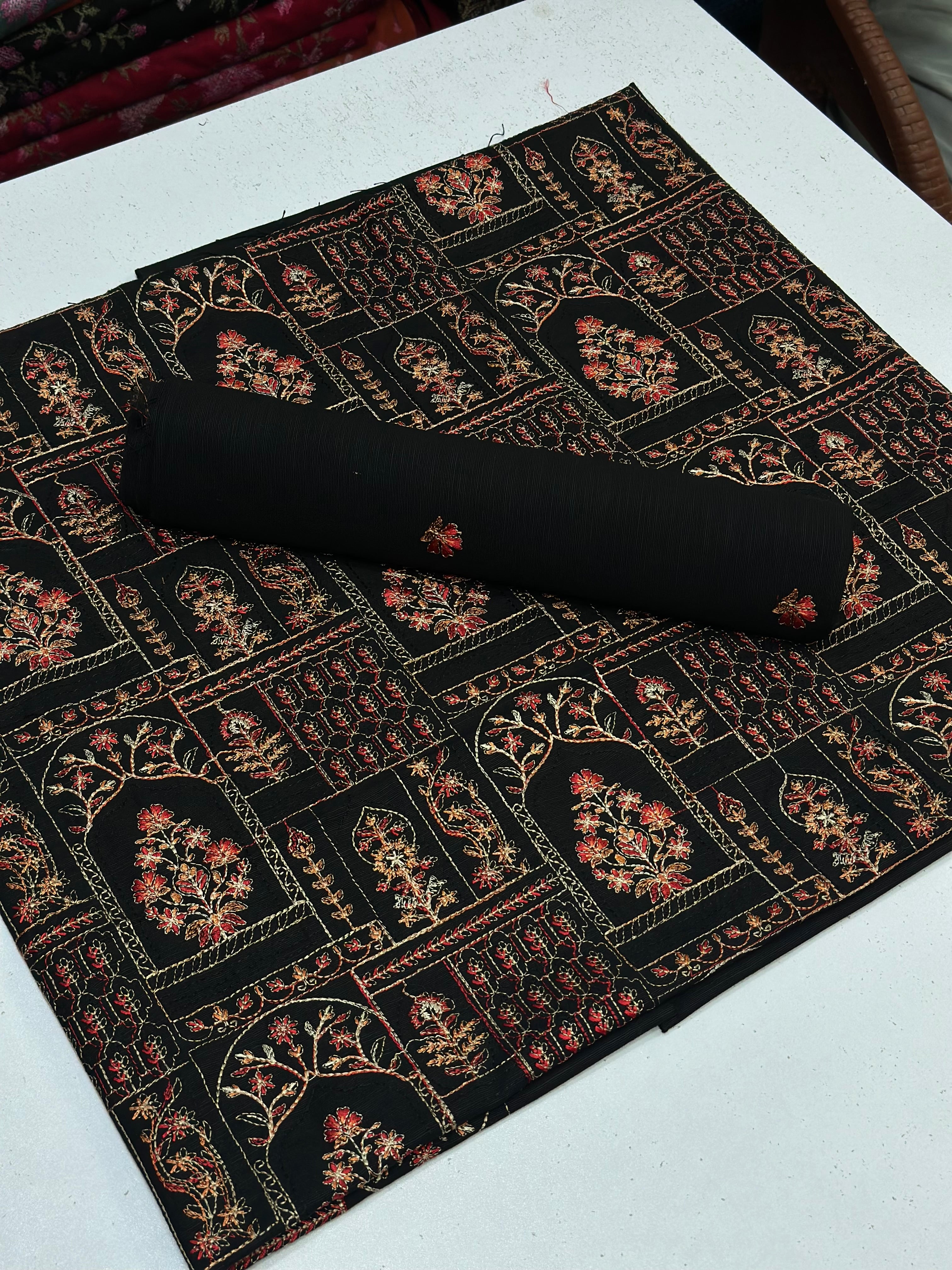 2pc Khaddar Embroidery