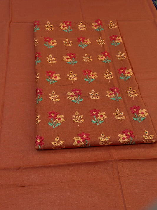 2pc Khaddar Embroidery