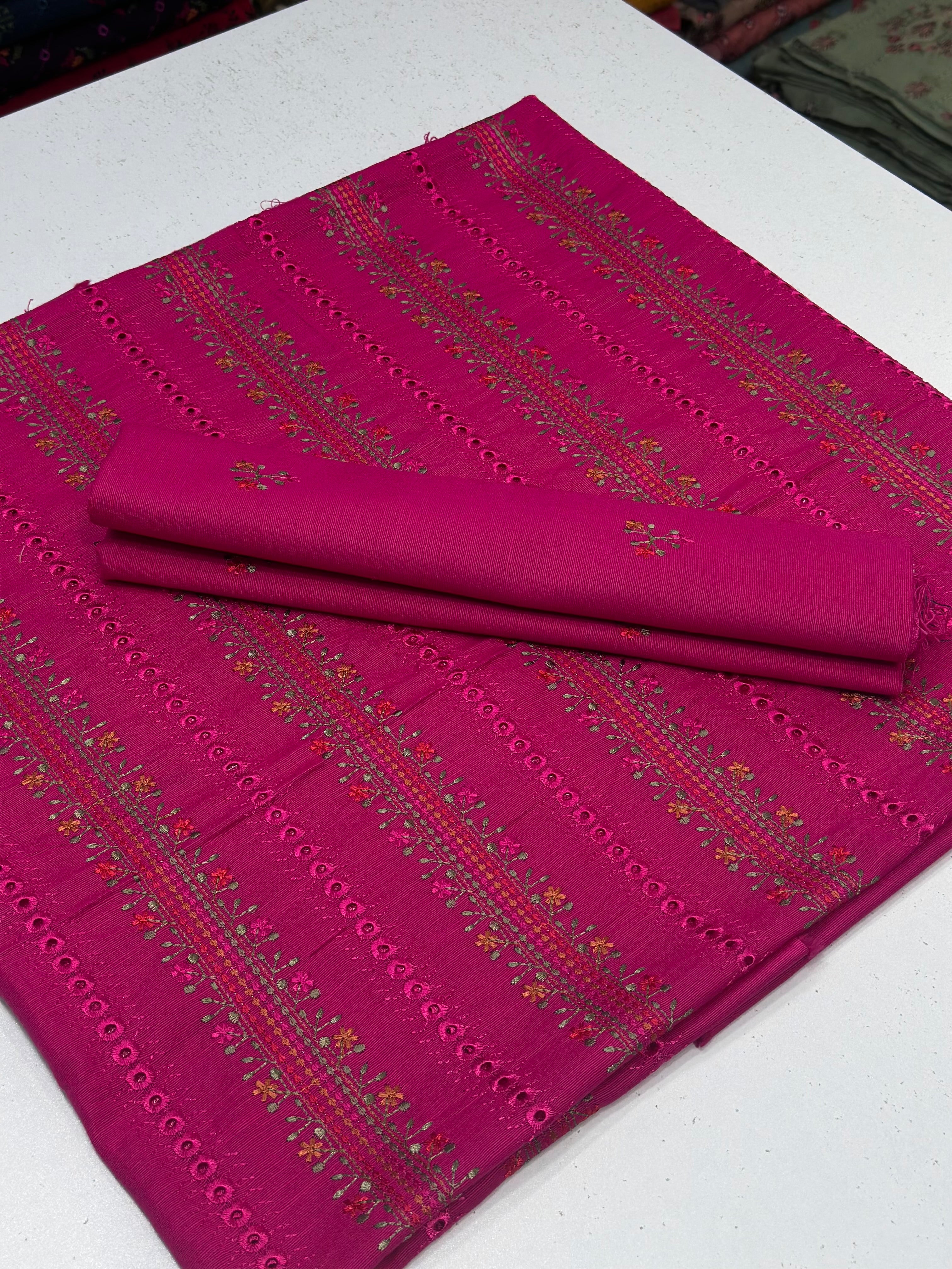 2pc Khaddar Embroidery