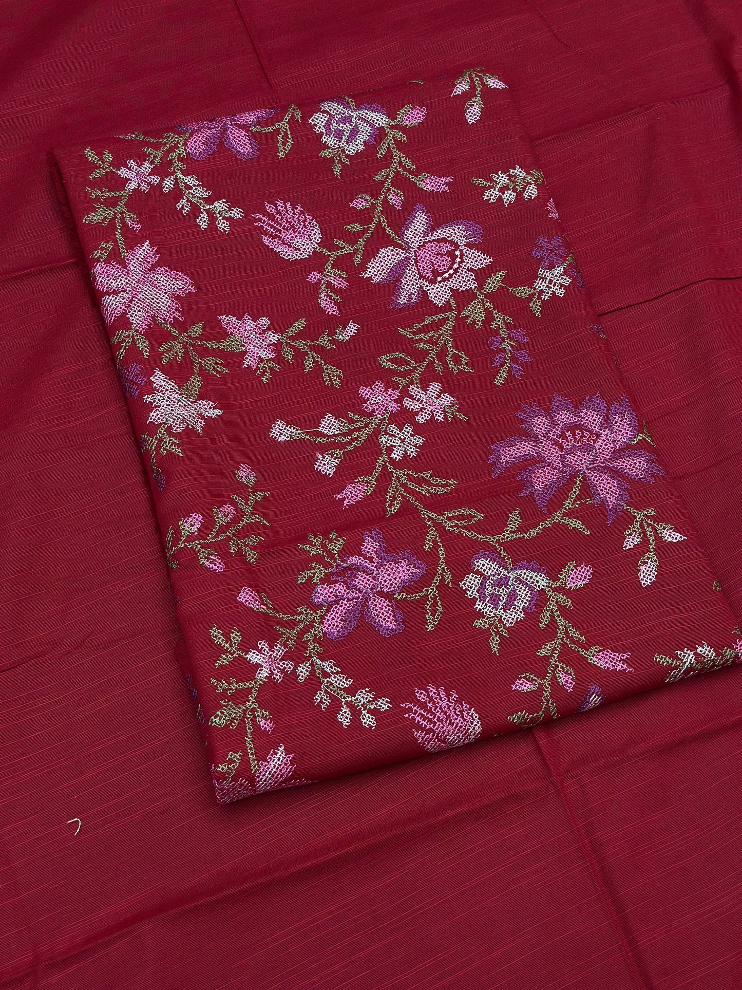 2pc Khaddar Embroidery