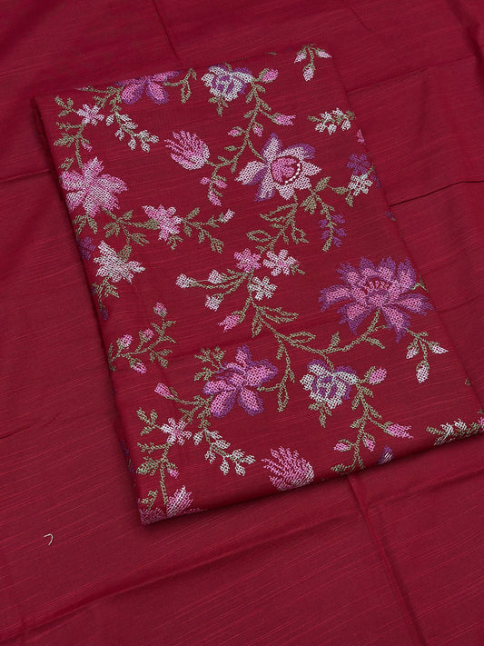 2pc Khaddar Embroidery