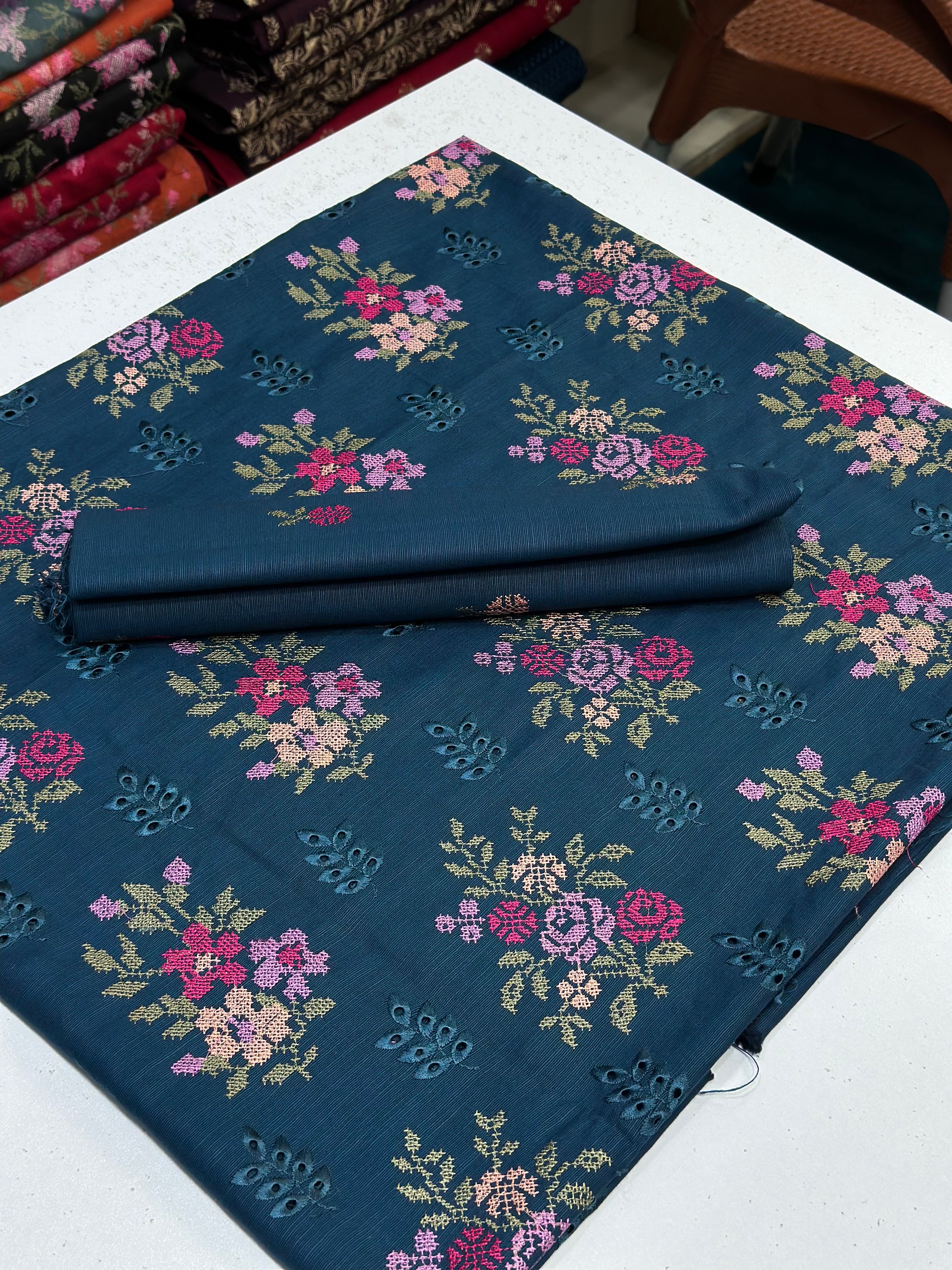 2pc Khaddar Embroidery