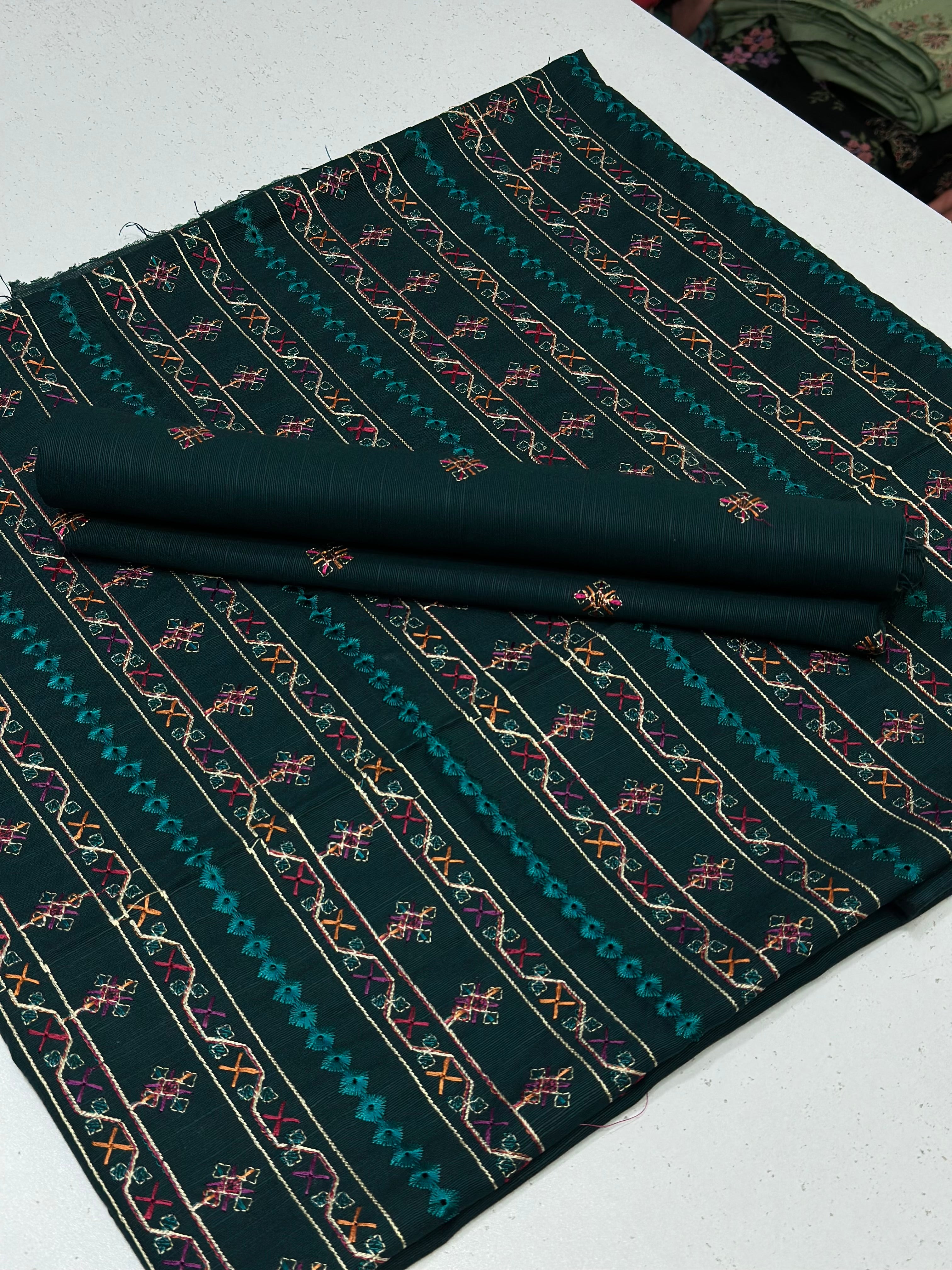 2pc Khaddar Embroidery