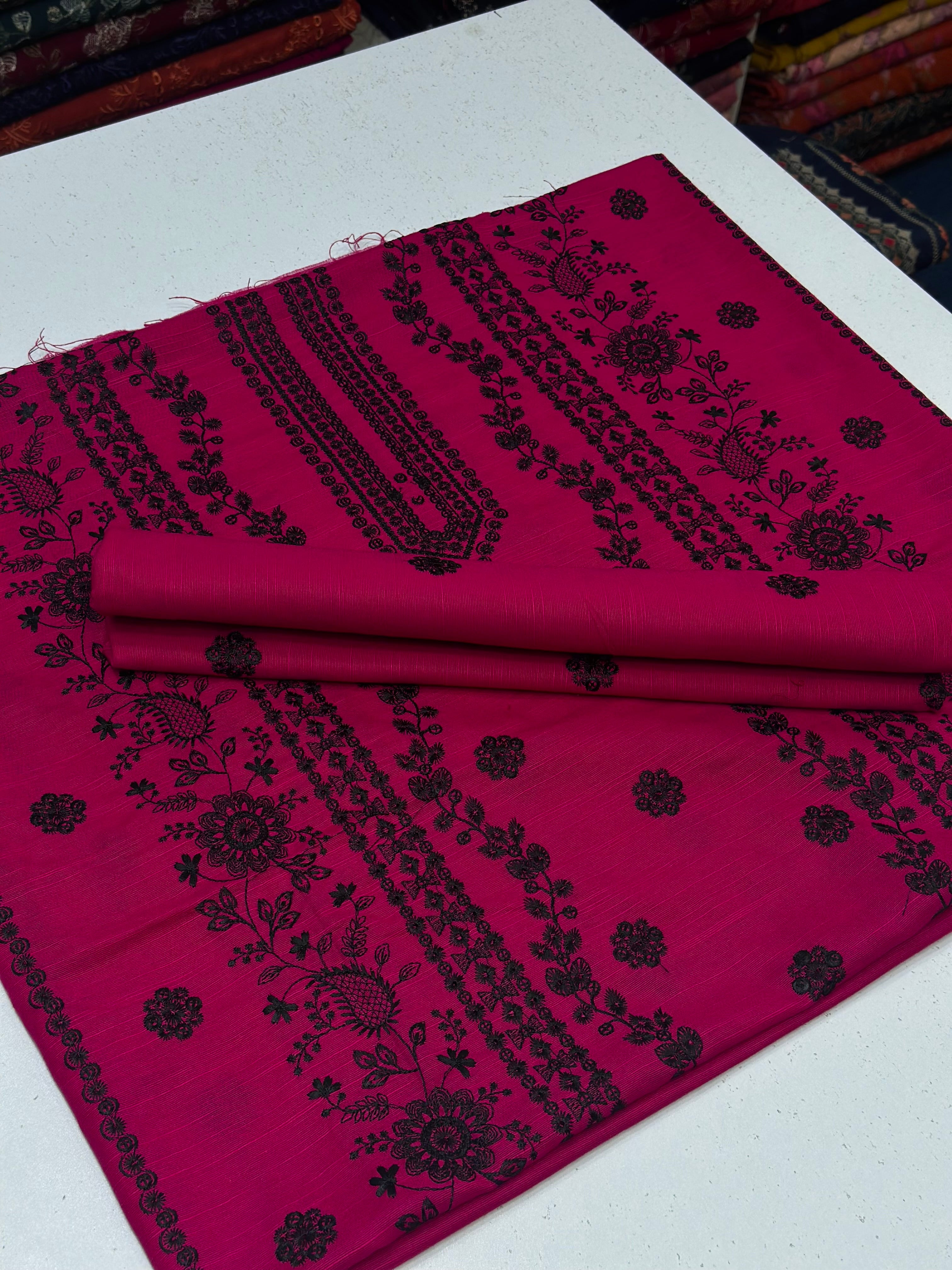 2pc Khaddar Embroidery