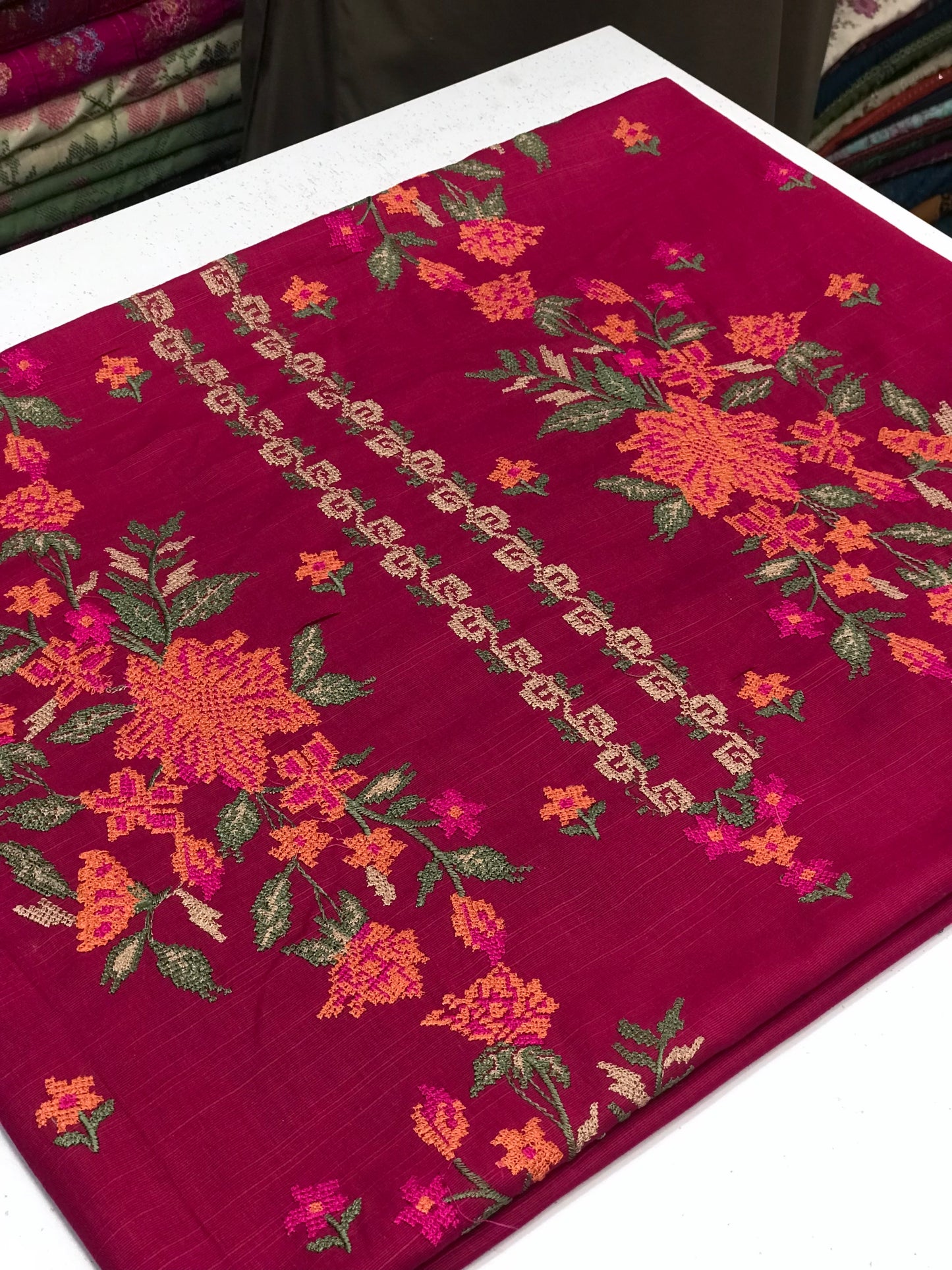 2pc Khaddar Embroidery