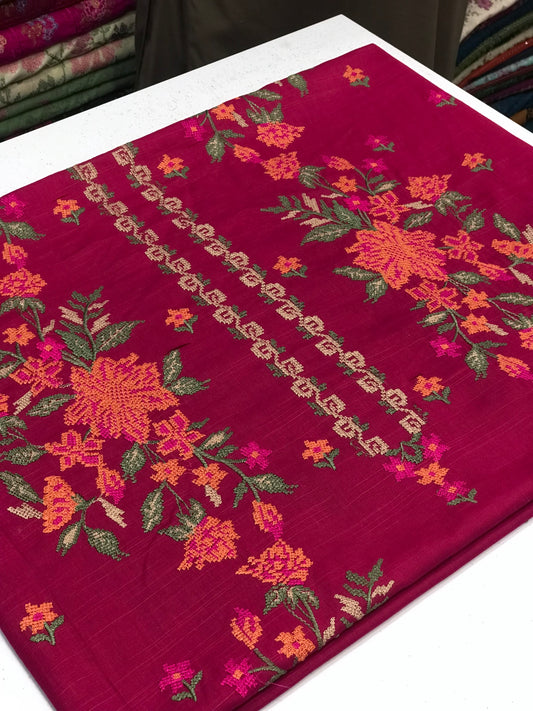 2pc Khaddar Embroidery