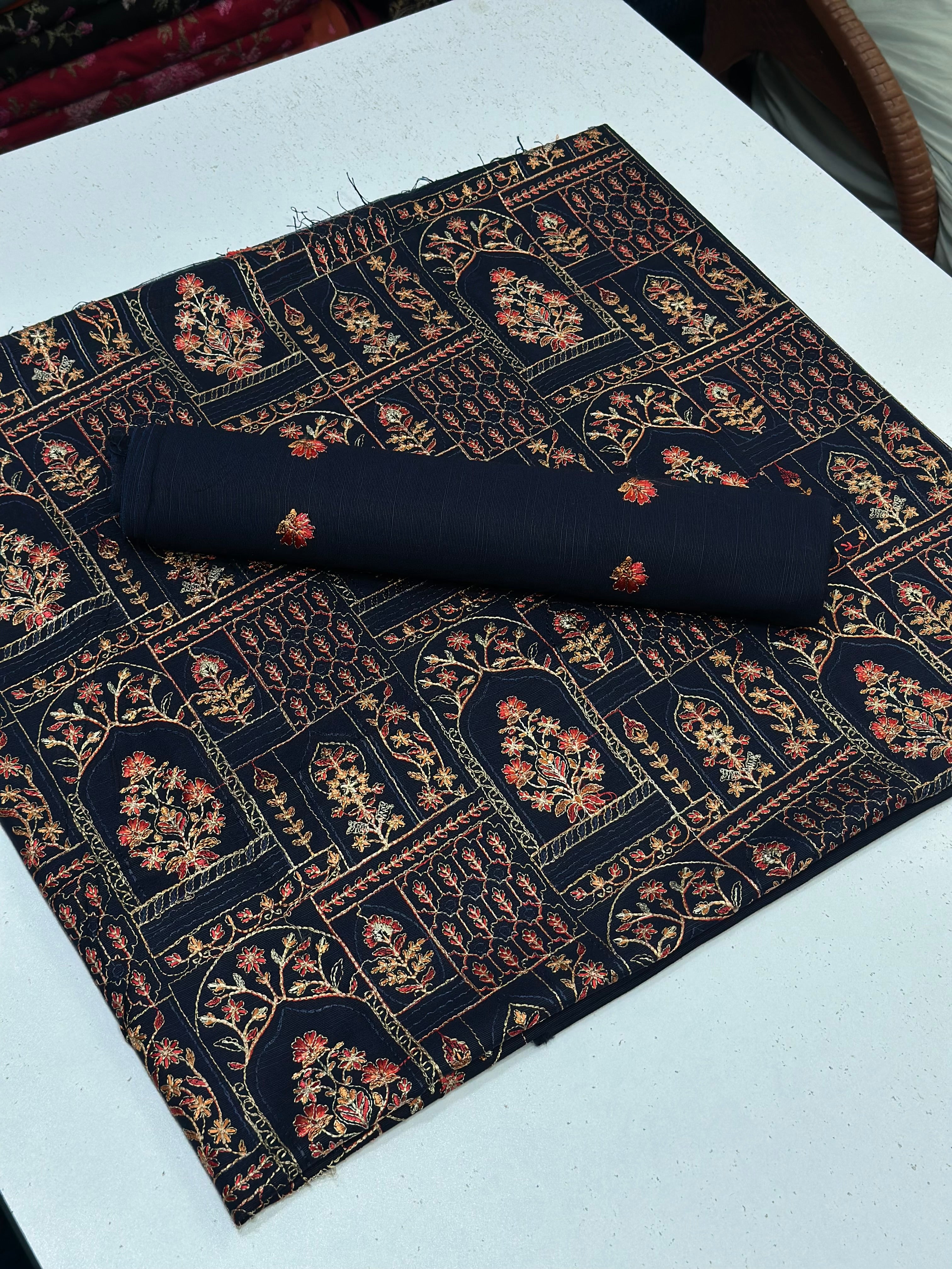 2pc Khaddar Embroidery