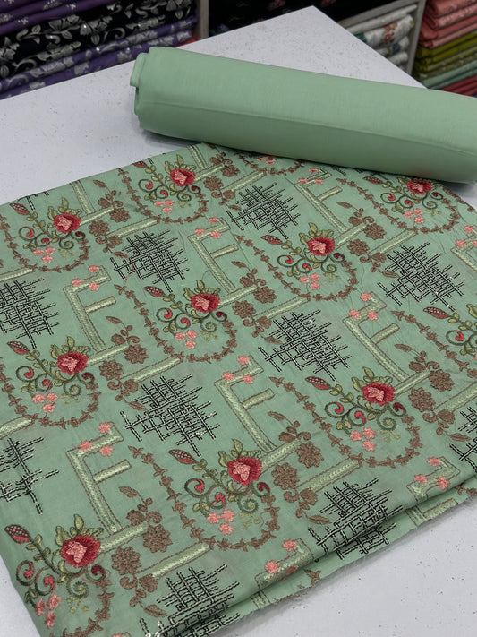 2pc Lawn Embroidery