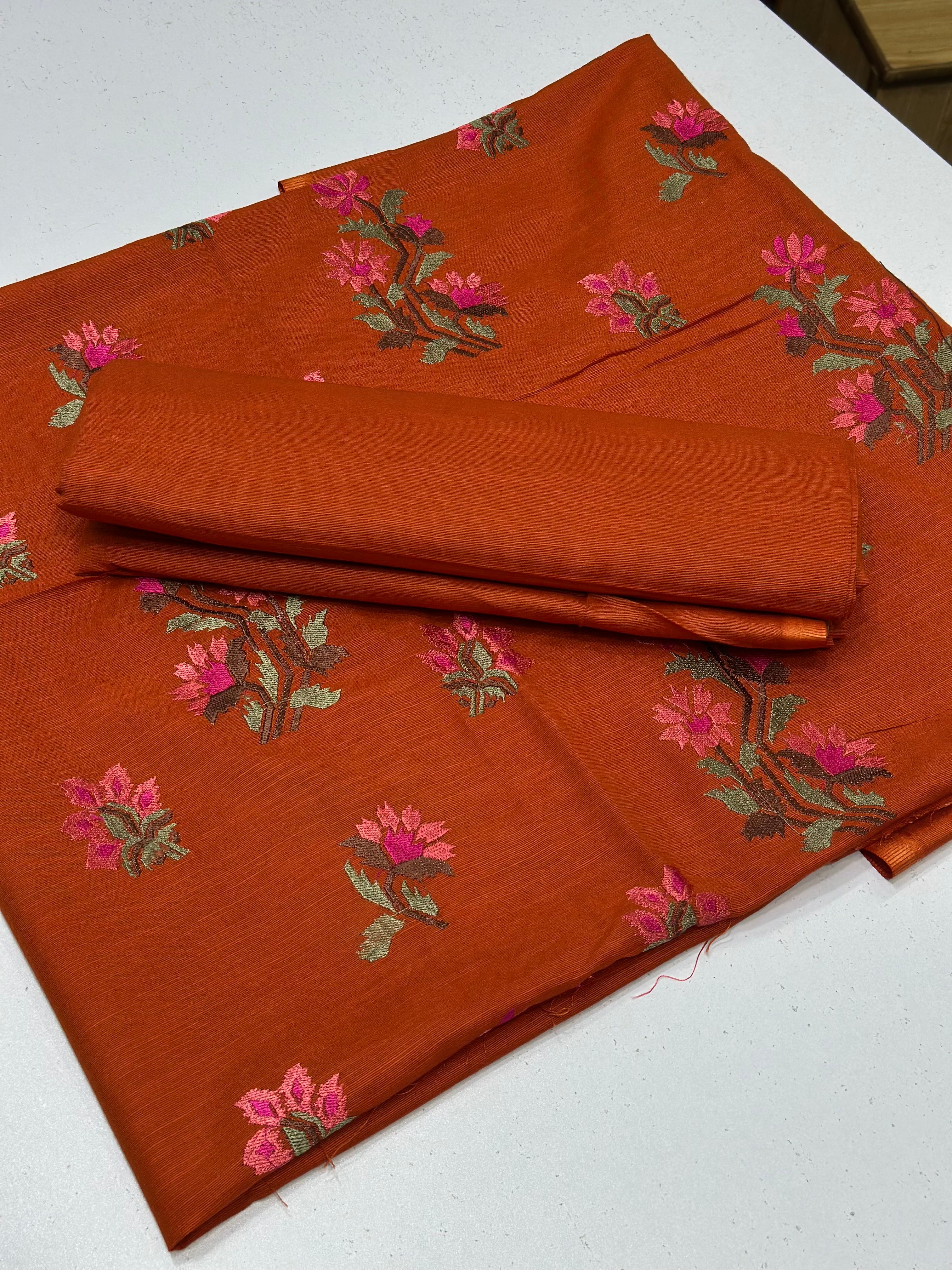 2pc Khaddar Embroidery