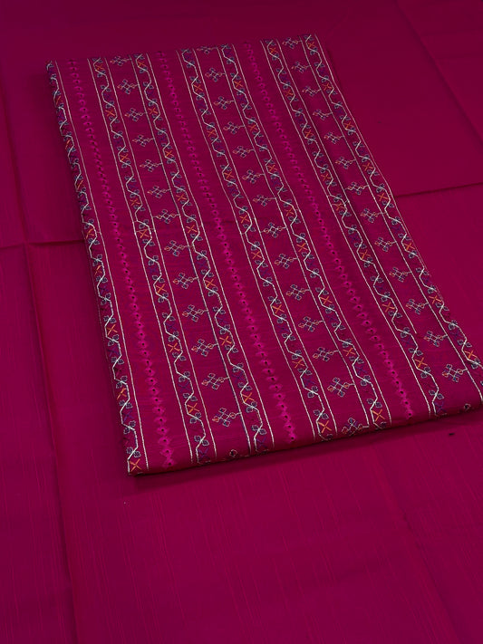 2pc Khaddar Embroidery