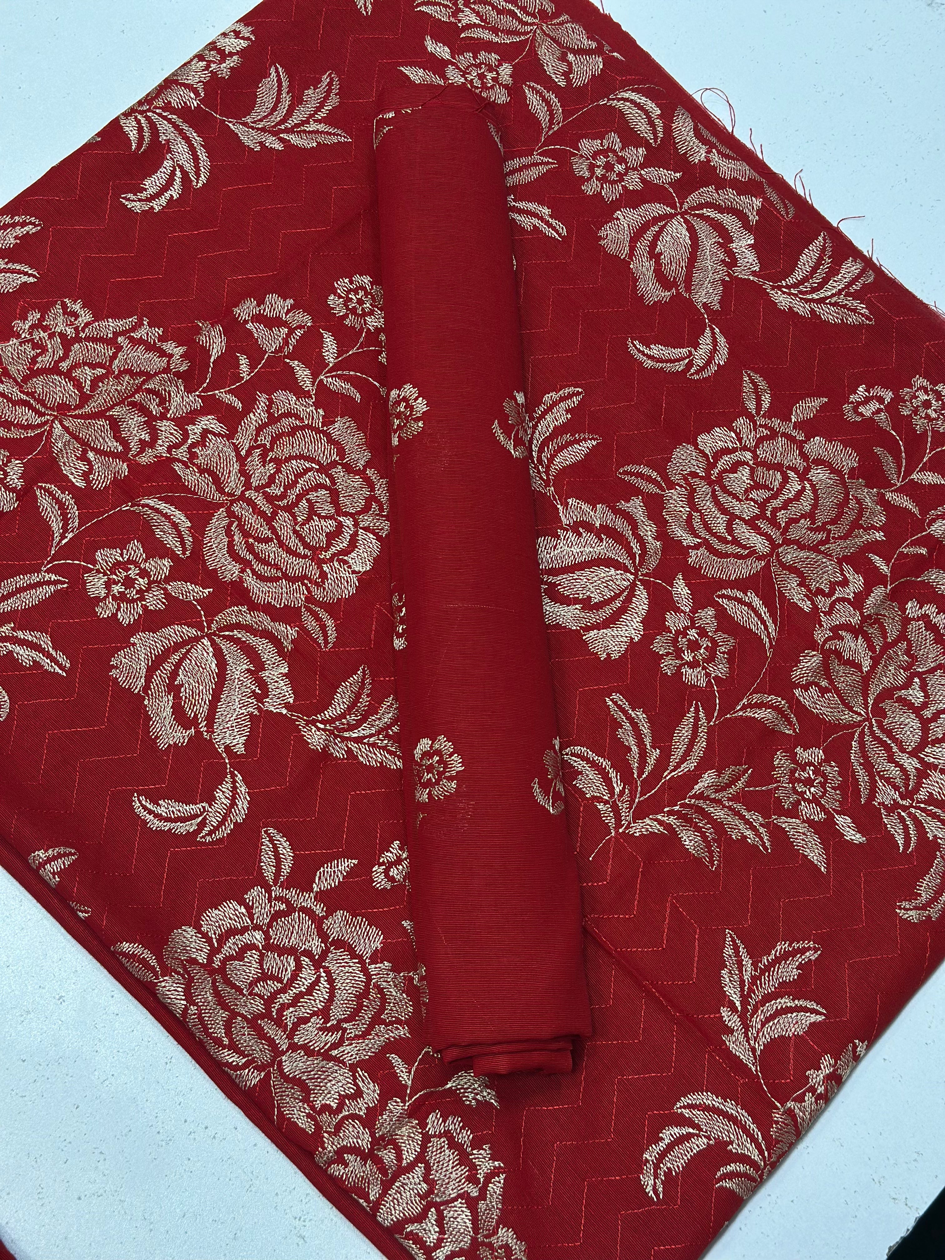2pc Khaddar Embroidery
