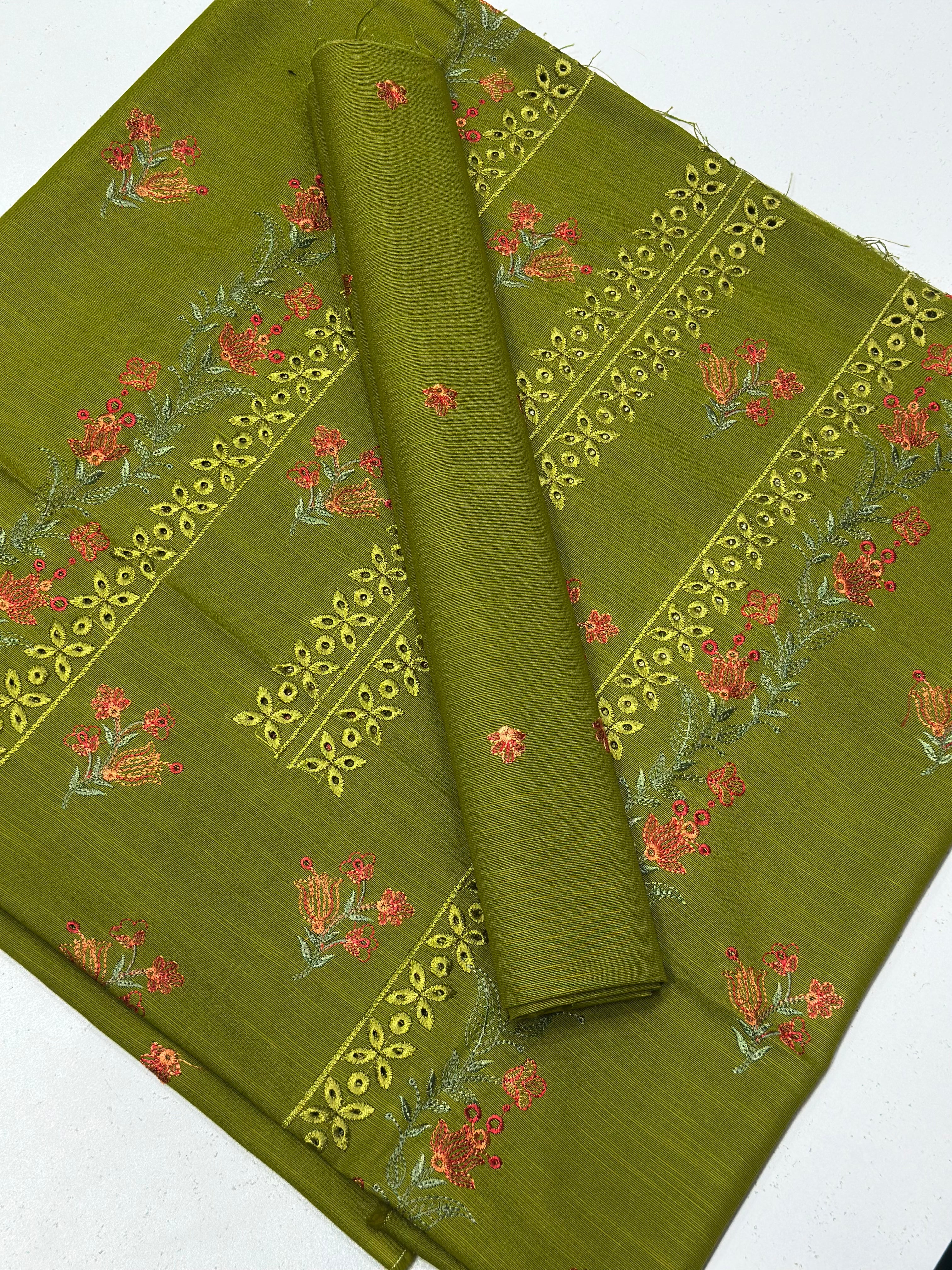 2pc Khaddar Embroidery