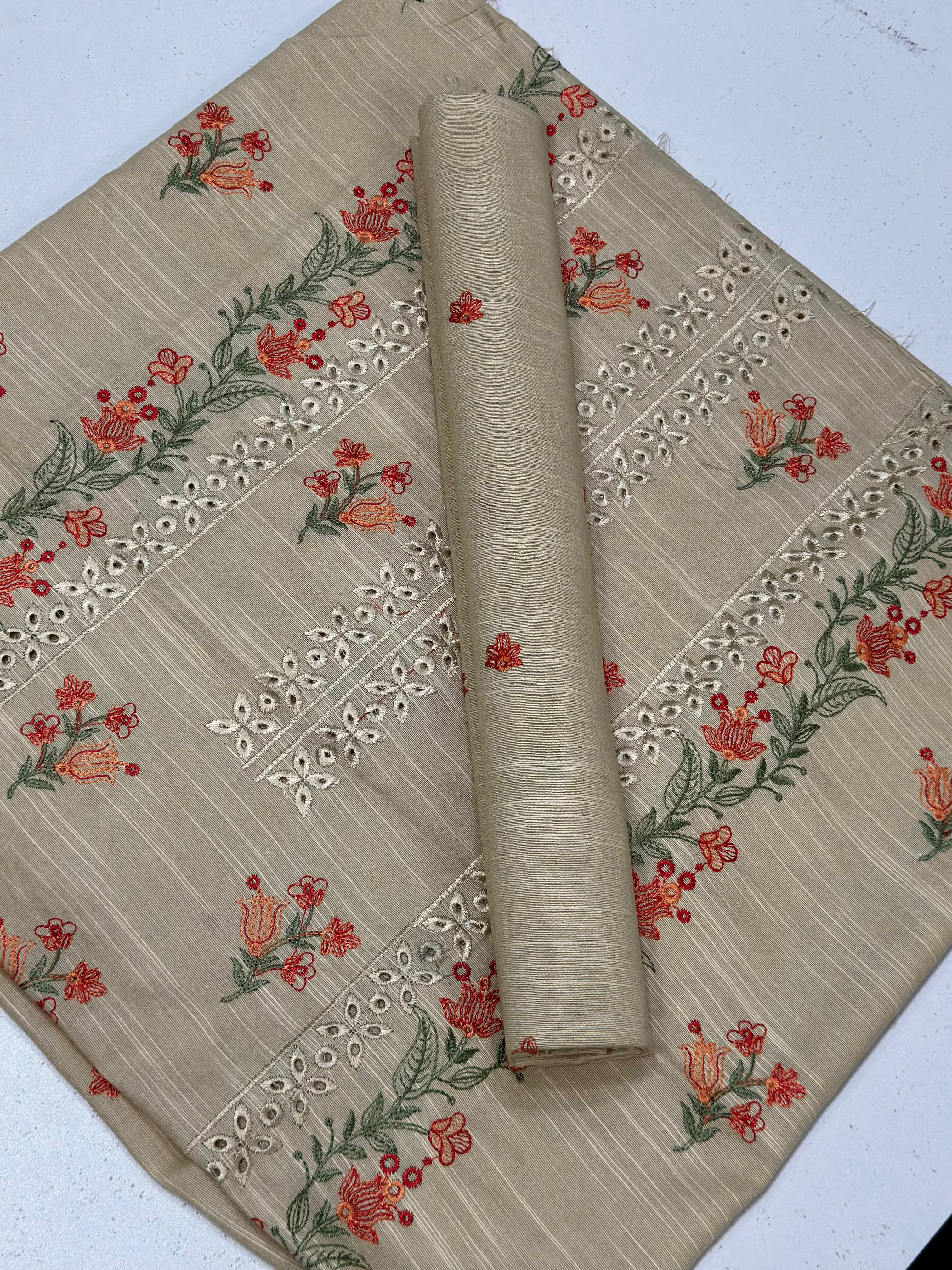 2pc Khaddar Embroidery