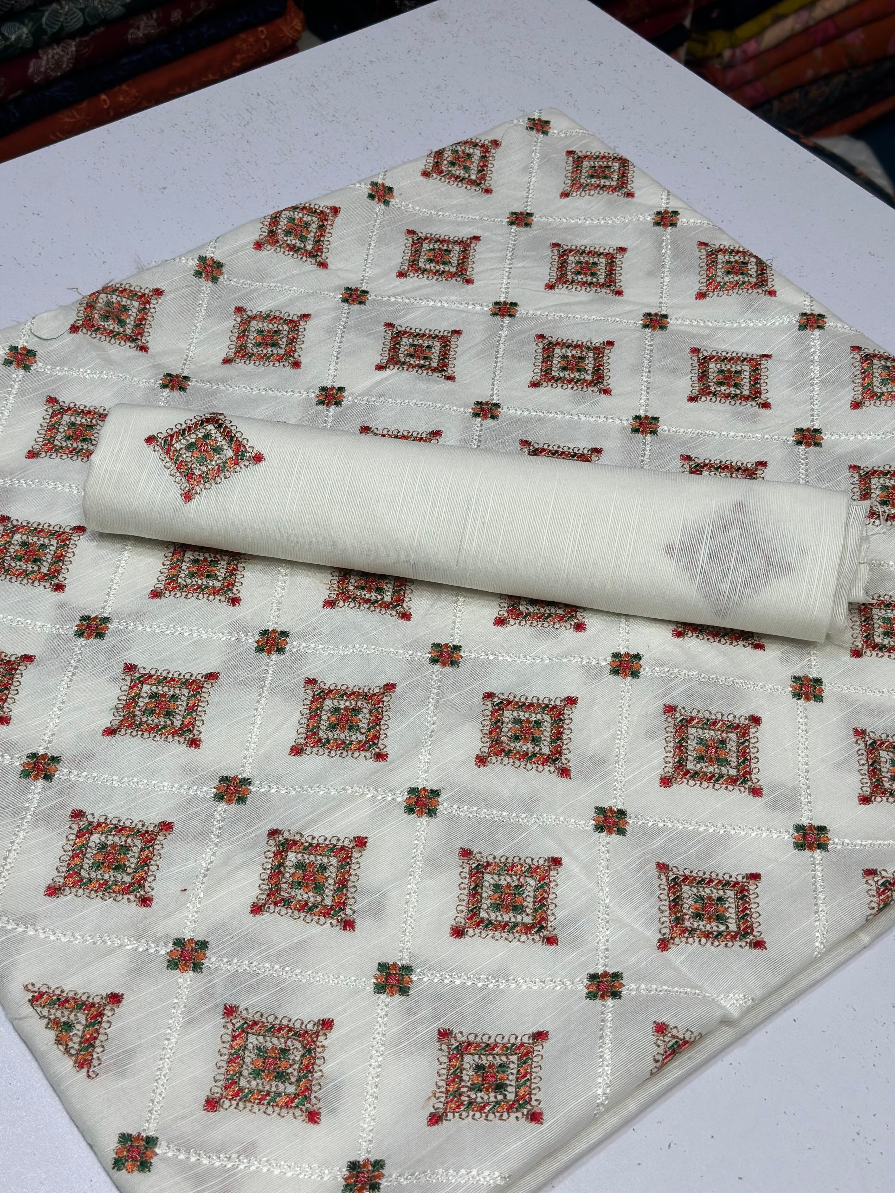 2pc Khaddar Embroidery