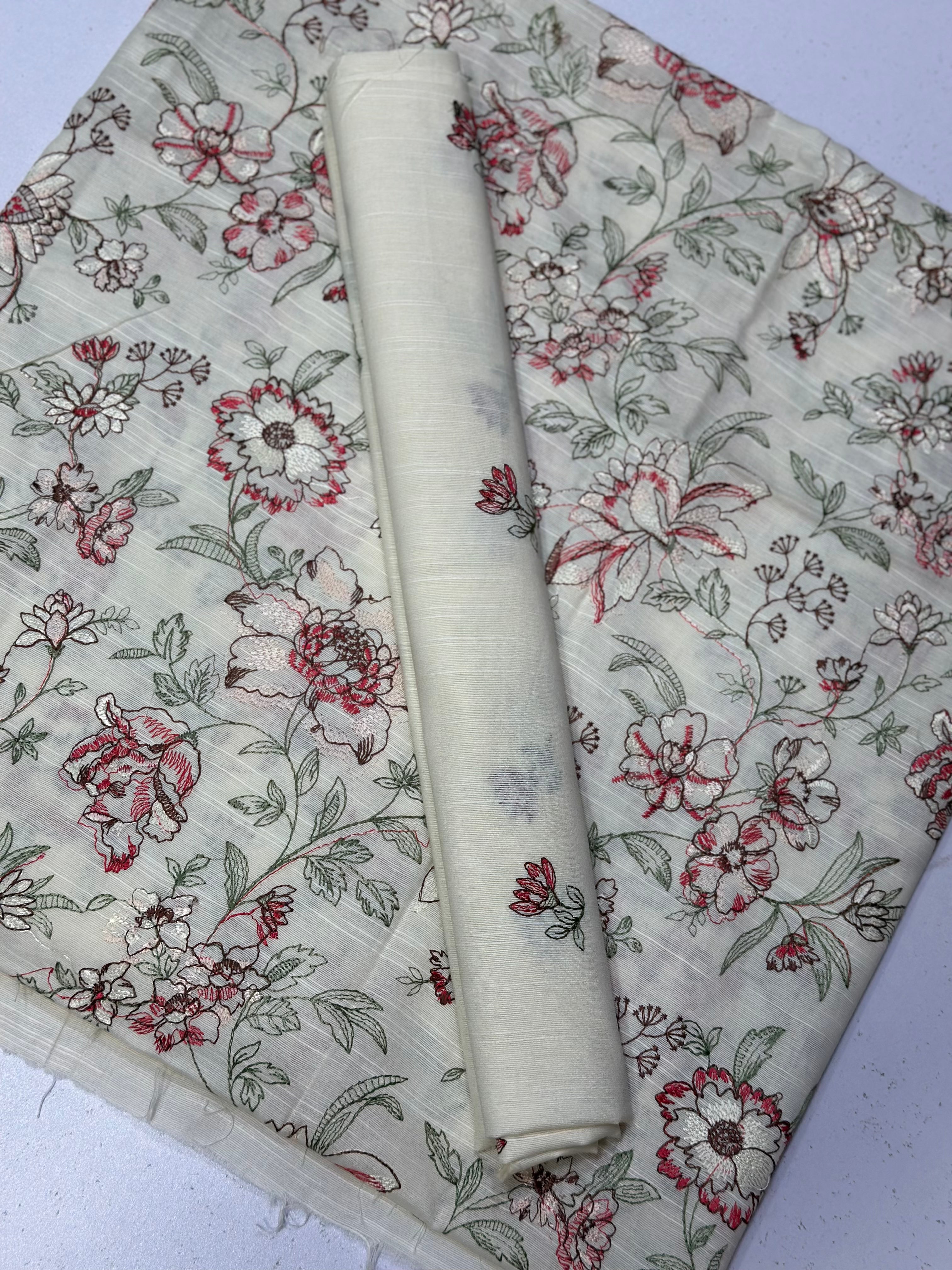 2pc Khaddar Embroidery