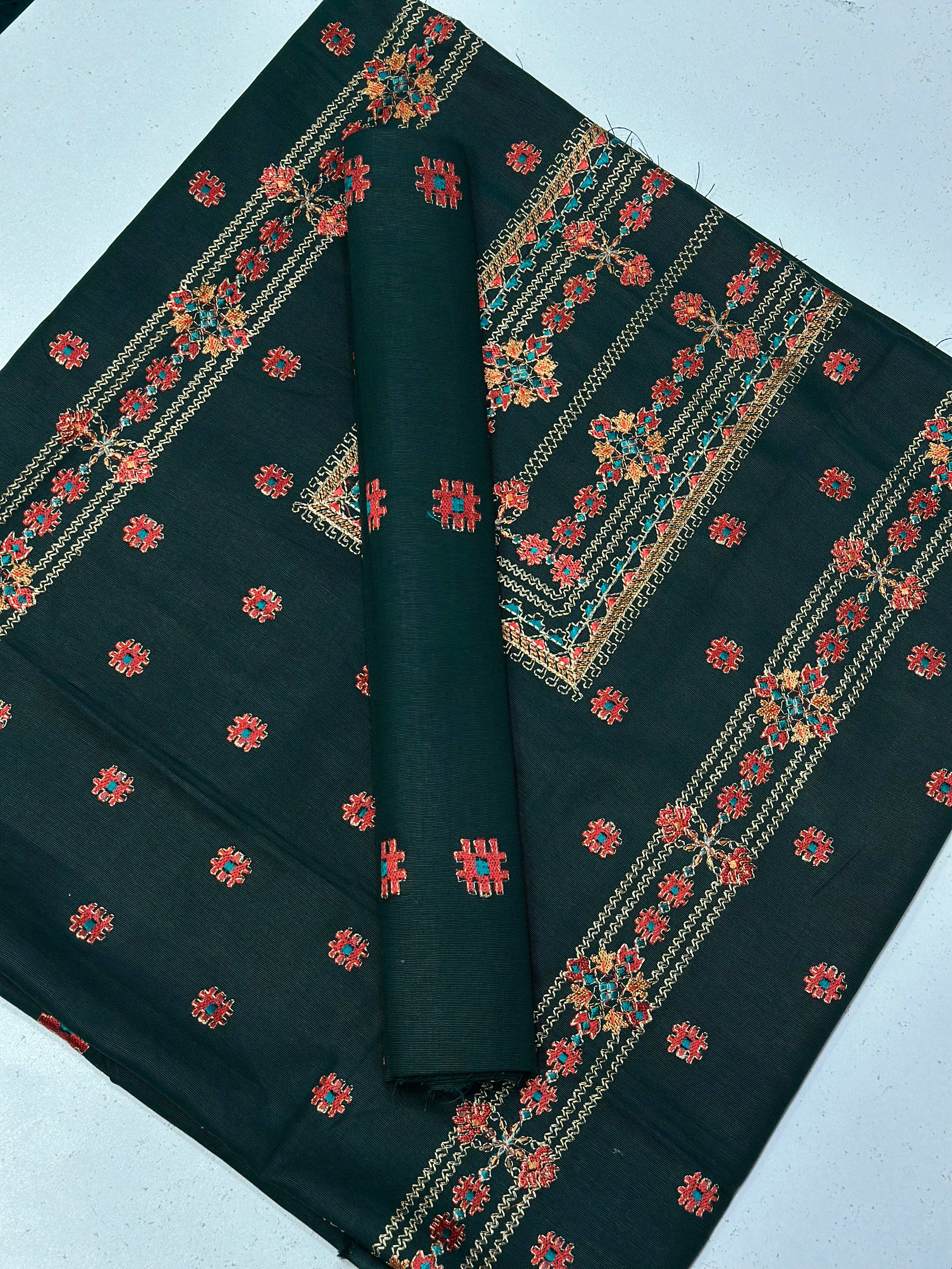 2pc Khaddar Embroidery
