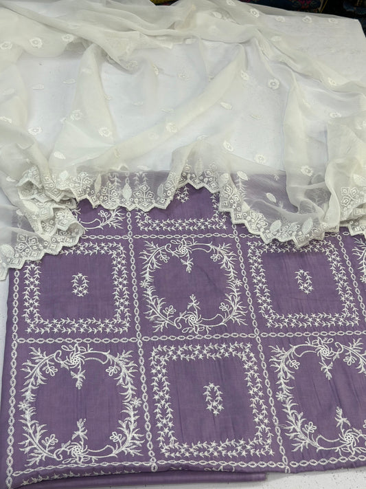 3pc lawn Embroidery