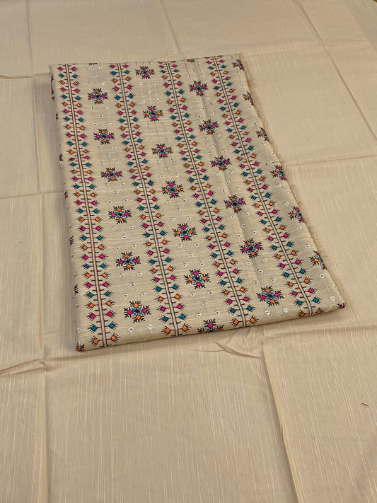 2pc Khaddar Embroidery